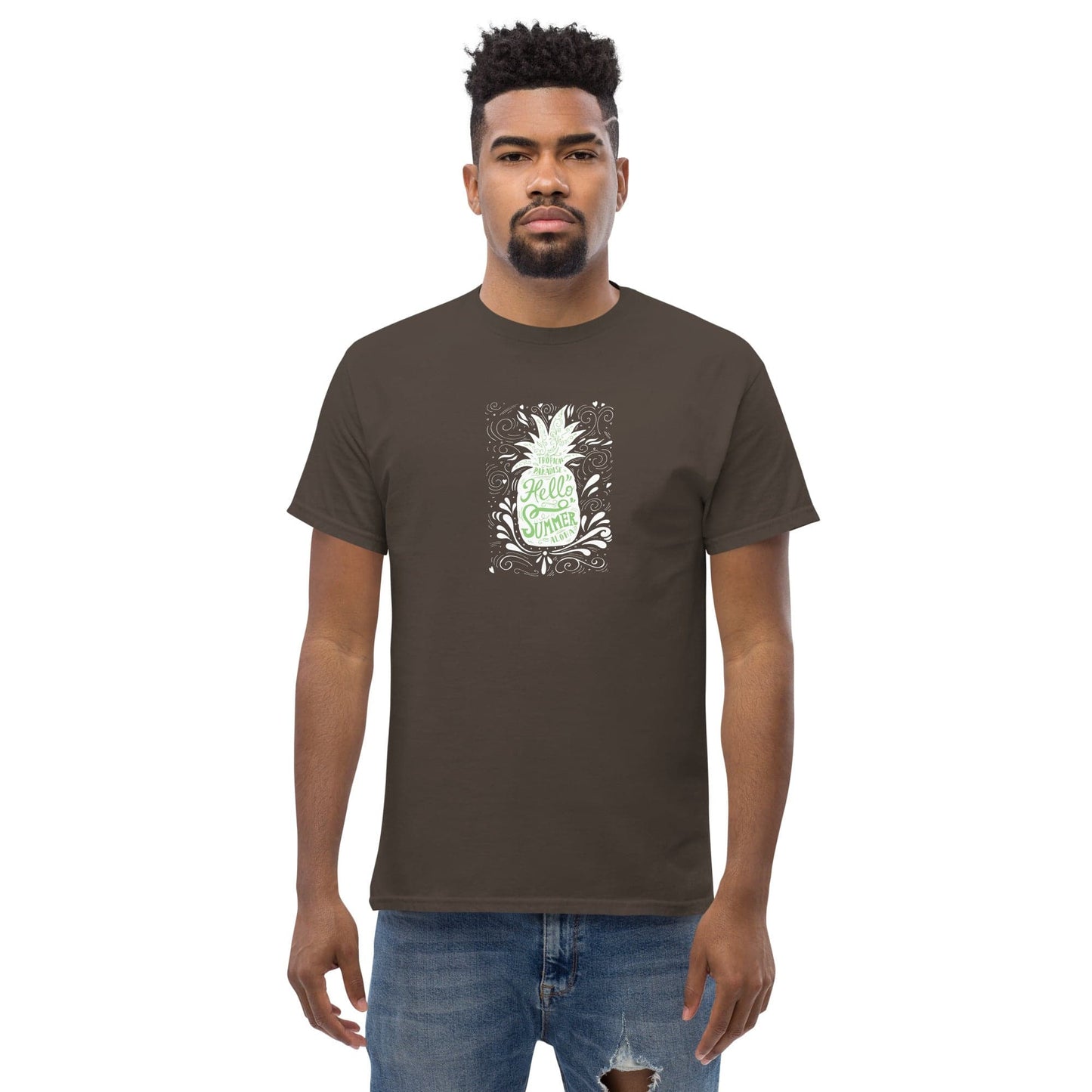 Art T-shirt Design Tee • Man / Woman • [s-xl] - Dark Chocolate / s