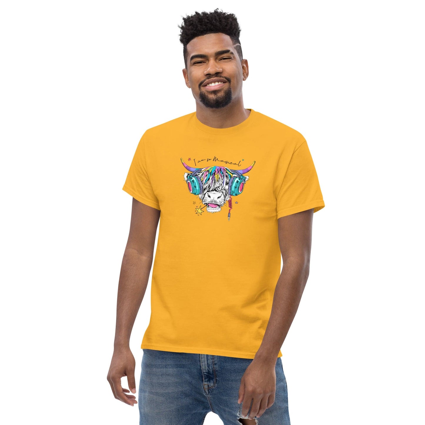 Art T-shirt Design Tee • Man / Woman • [s-xl] - Gold / s