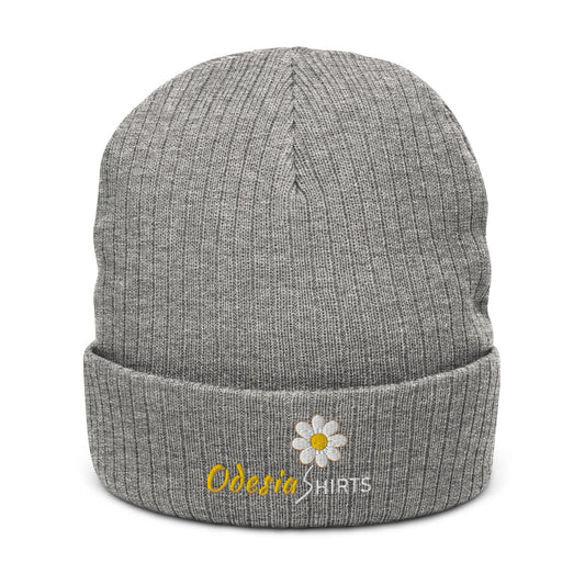 Ribbed knit beanie - Light Grey Melange