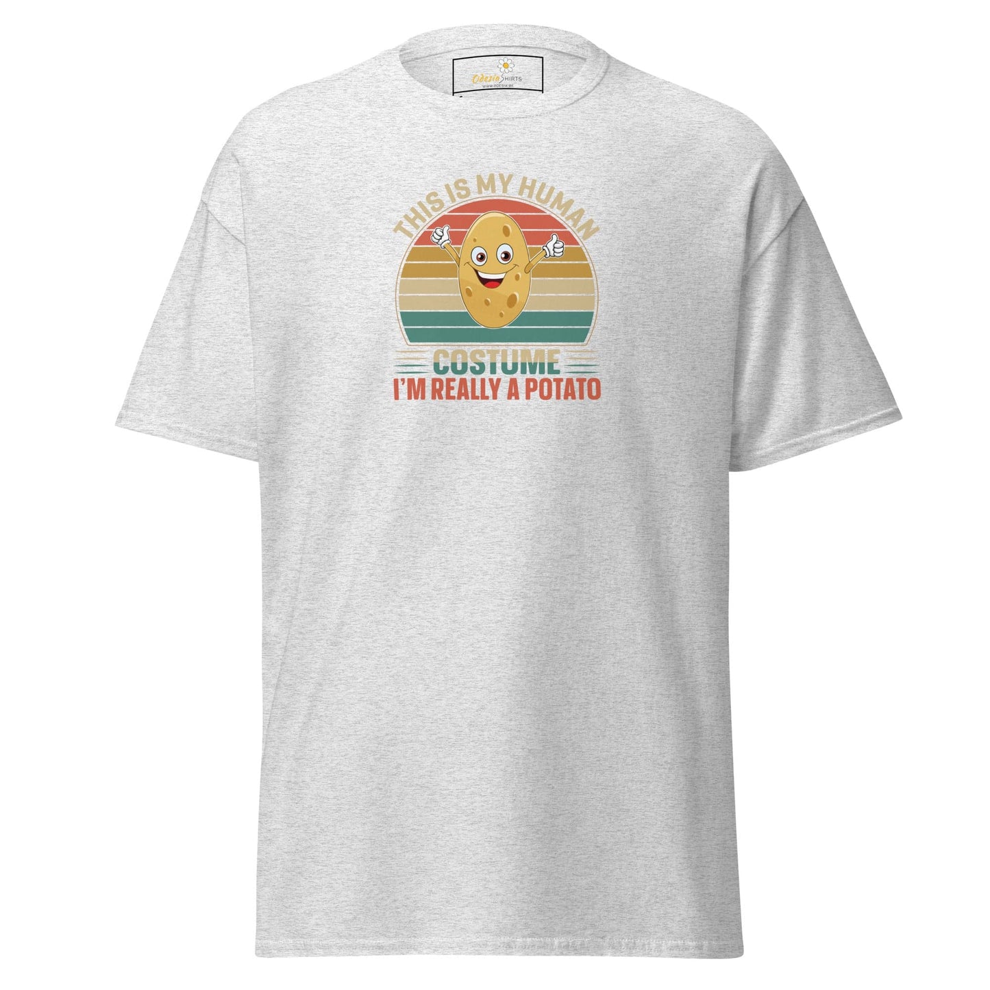 Unisex classic t-shirt - FUN POTATO HUMAN COSTUME - REGULAR - Ash / S