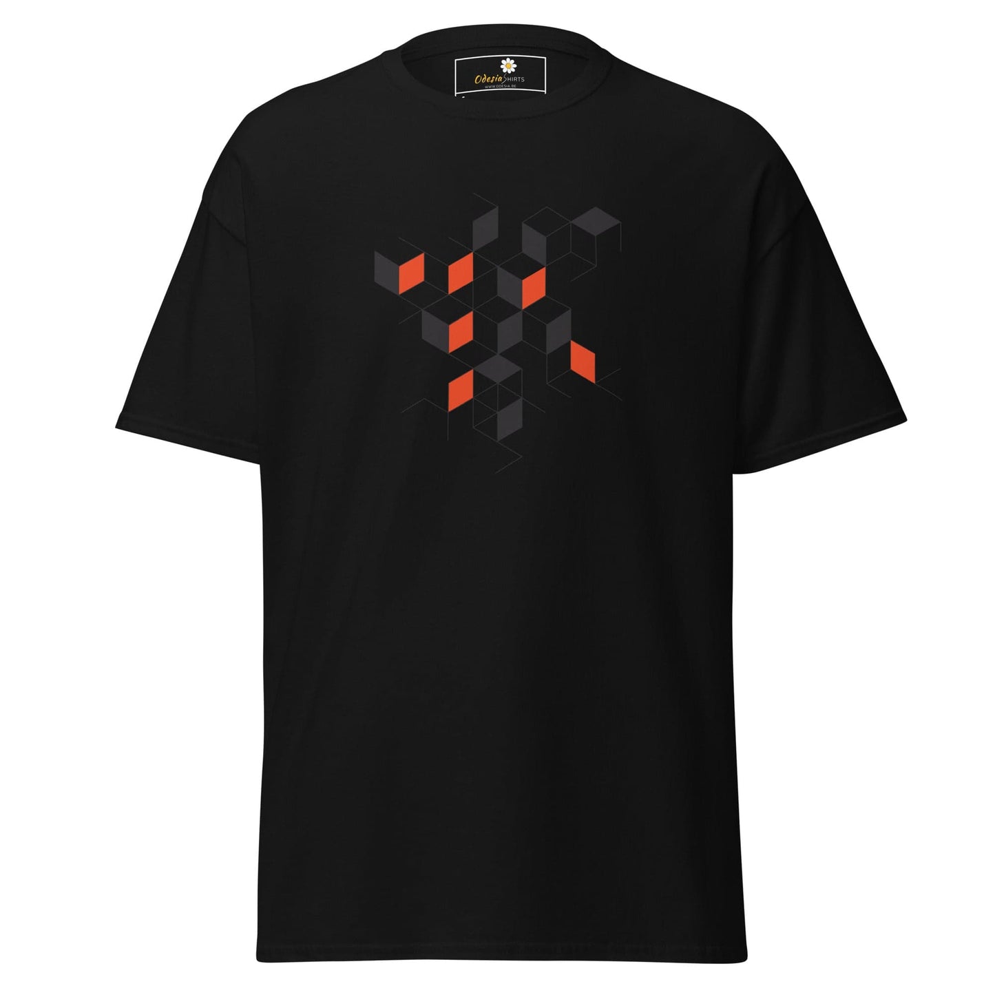 Unisex classic tee - ABSTRACT SQUARES - REGULAR - Black / S