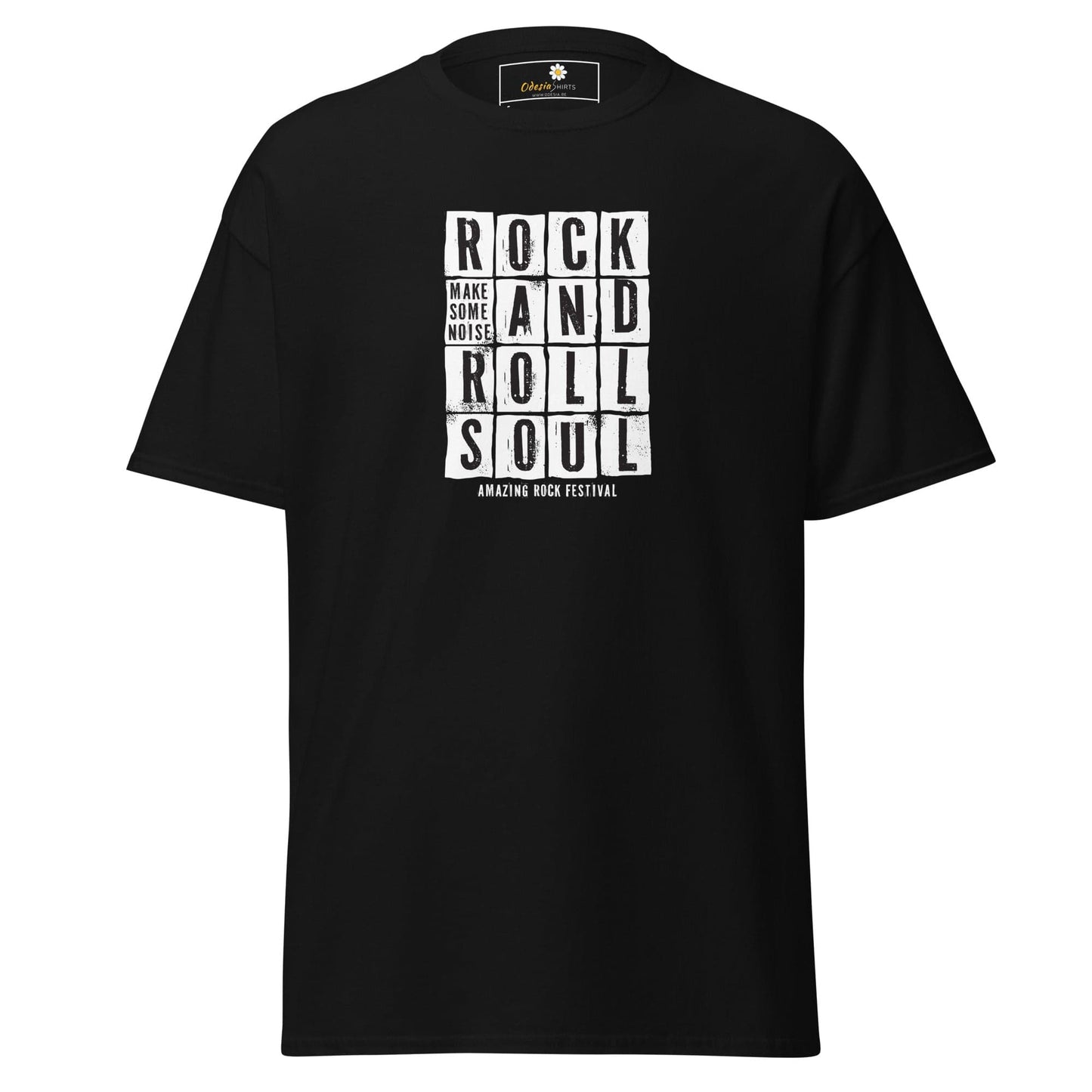 Unisex classic t-shirt - MUSIC ROCK AND ROLL SOUL - REGULAR - Black / S
