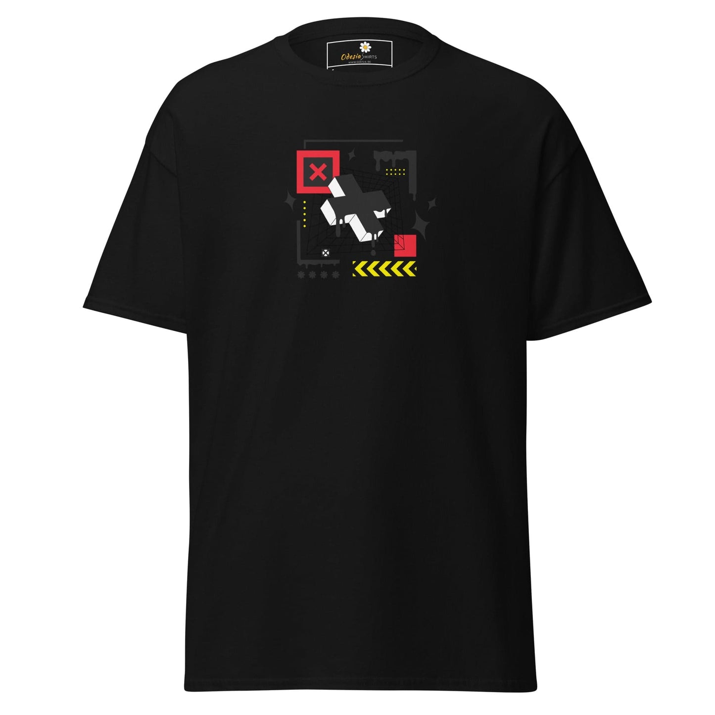 Unisex classic t-shirt - ABSTRACT FIGURES - REGULAR - Black / S