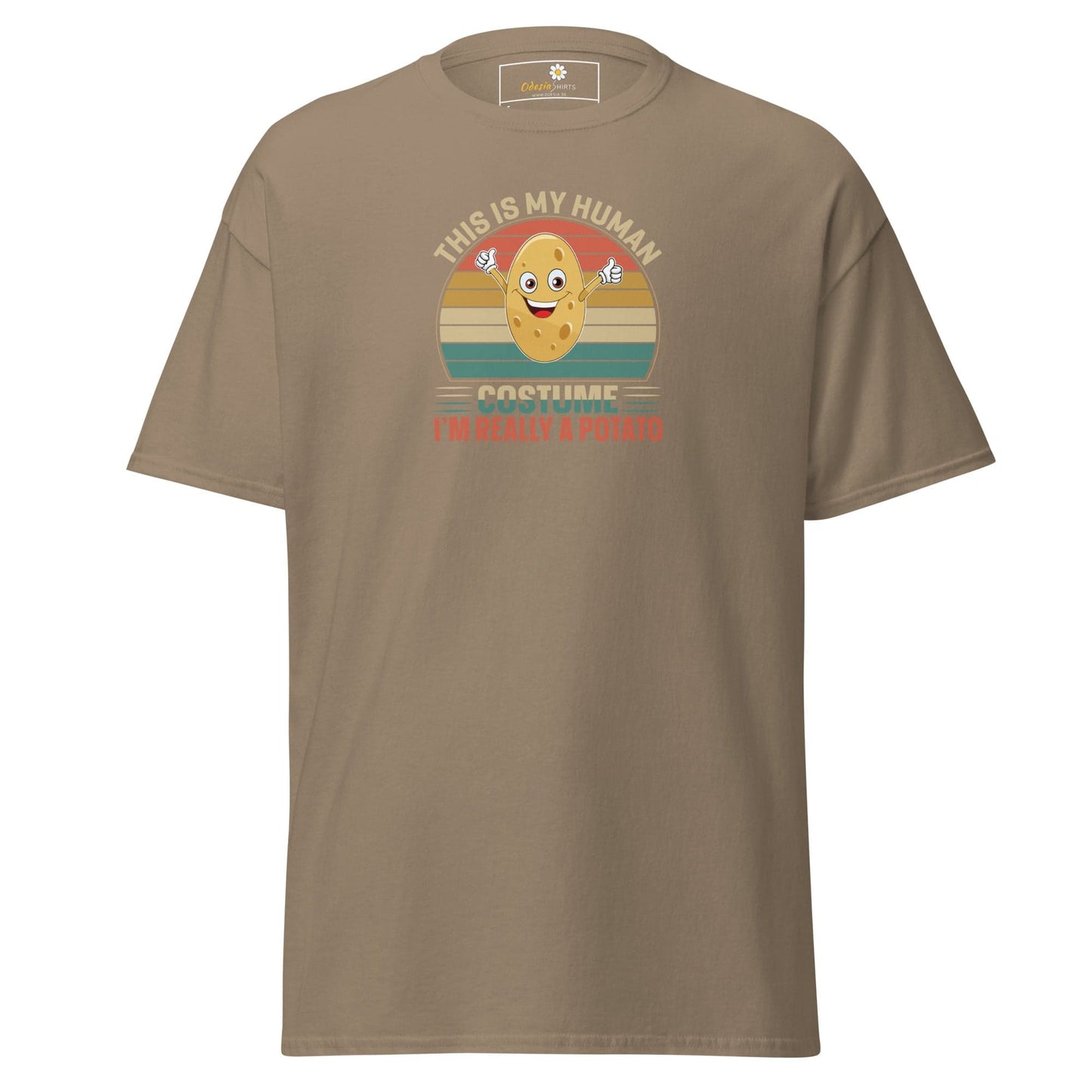 Unisex classic t-shirt - FUN POTATO HUMAN COSTUME - REGULAR - Brown Savana / S