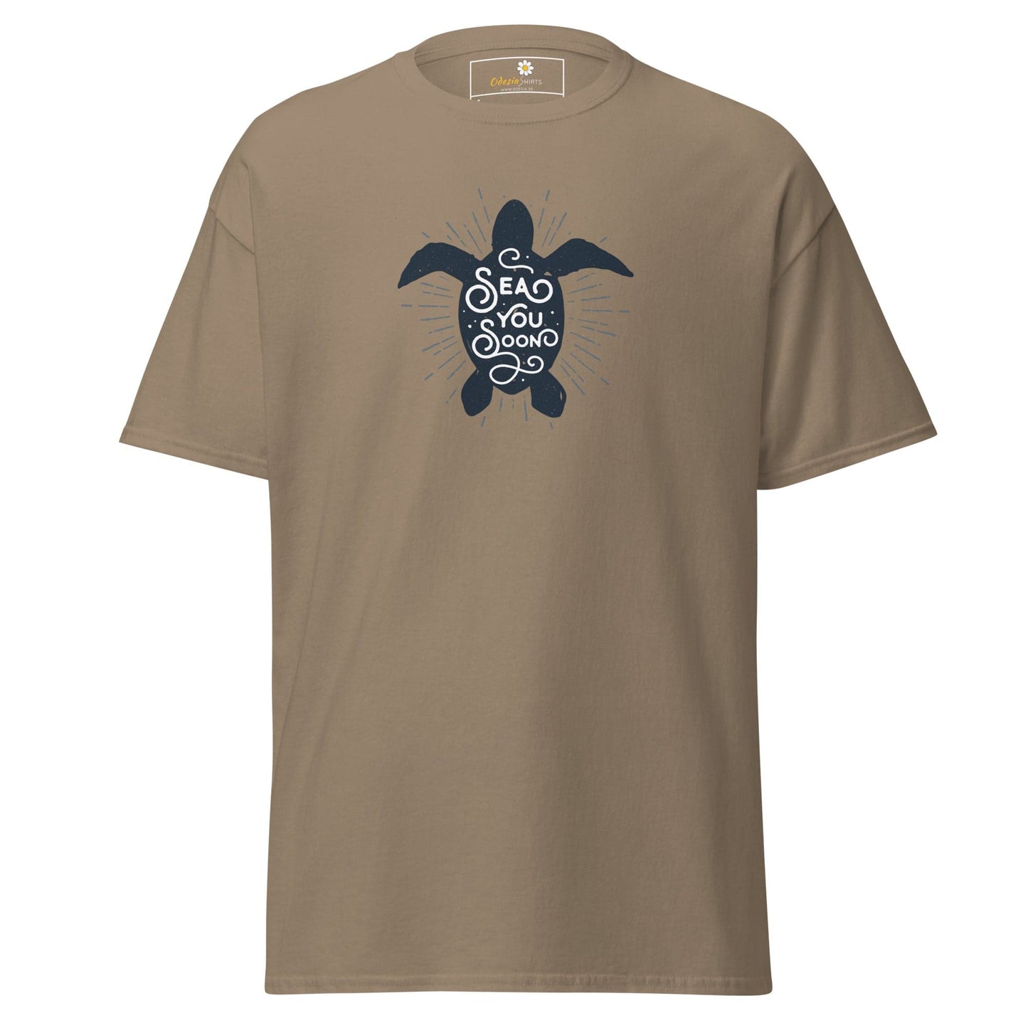 Unisex classic t-shirt - WILD LIFE TORTOISE SEE YOU - REGULAR - Brown Savana / S