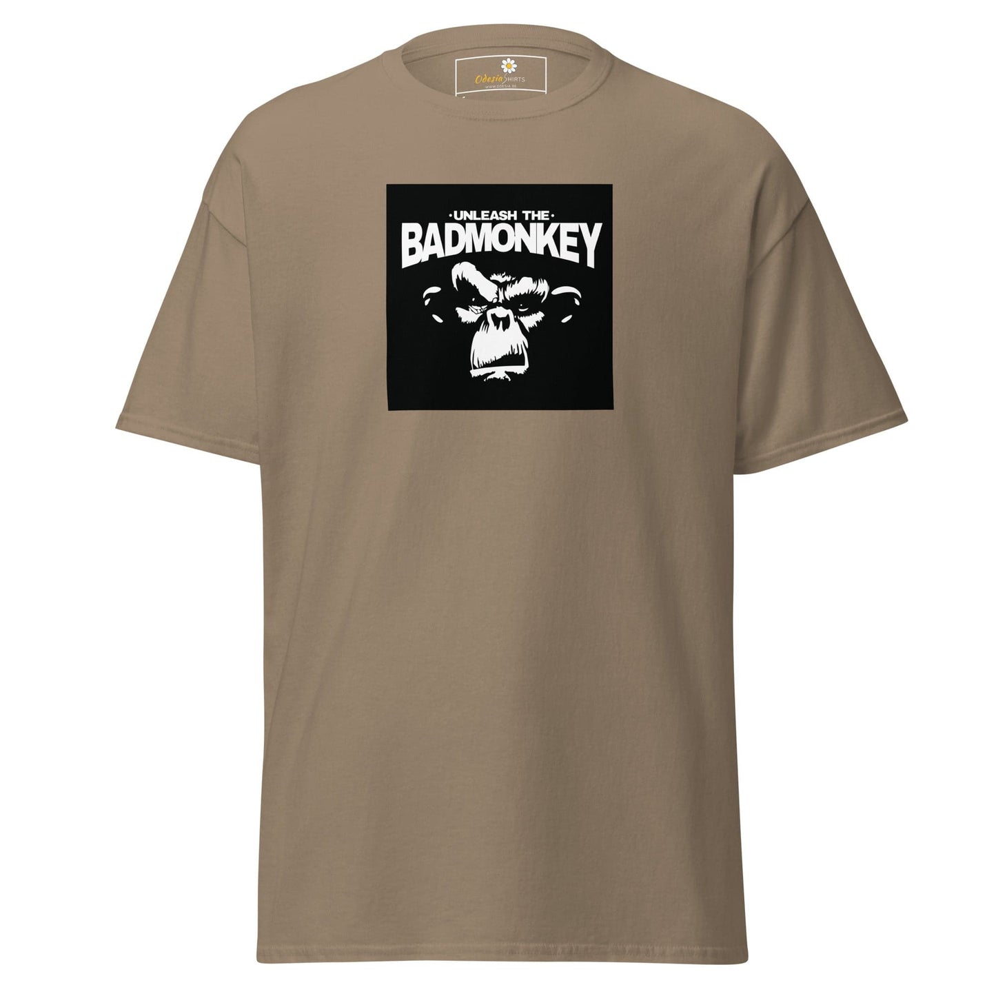Unisex classic t-shirt - WILD LIFE UNLEASH MONKEY - REGULAR - Brown Savana / S