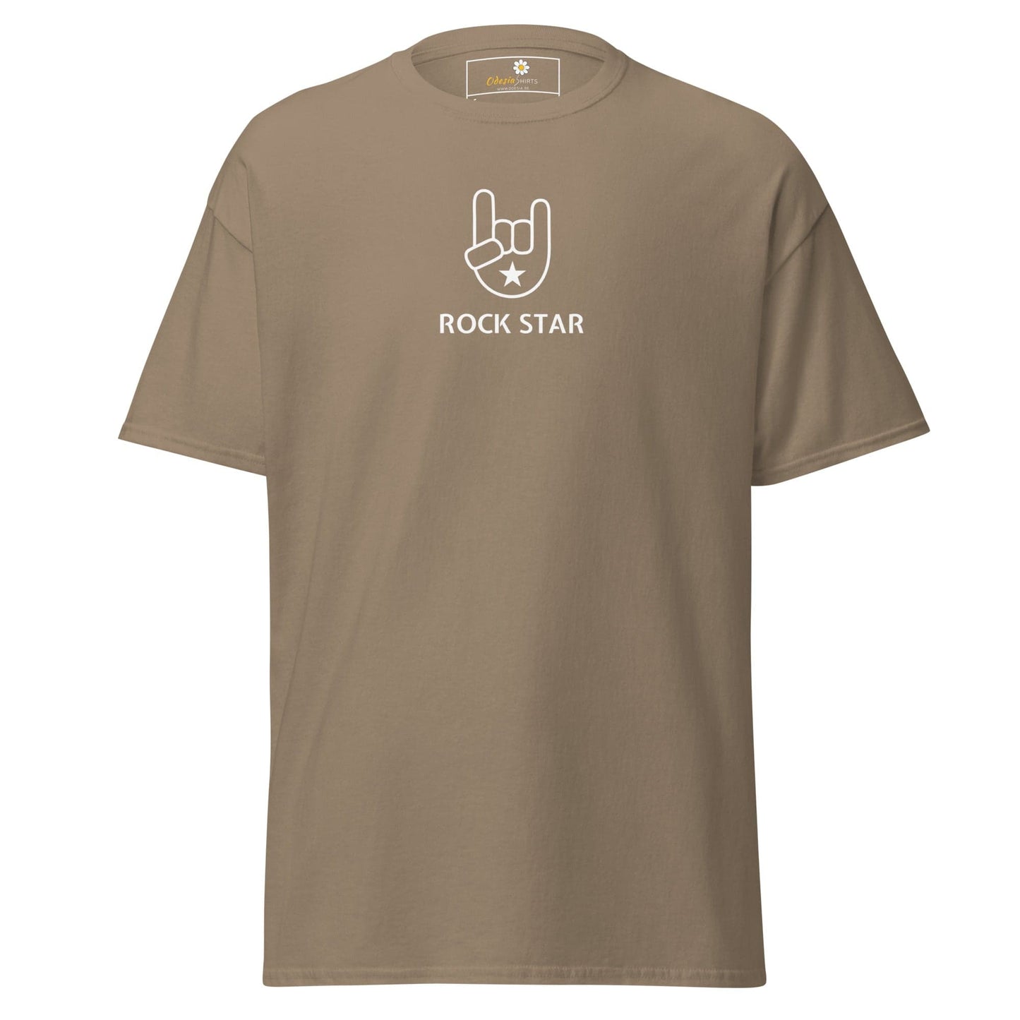 Unisex classic tee - MUSIC ROCK STAR - REGULAR - Brown Savana / S