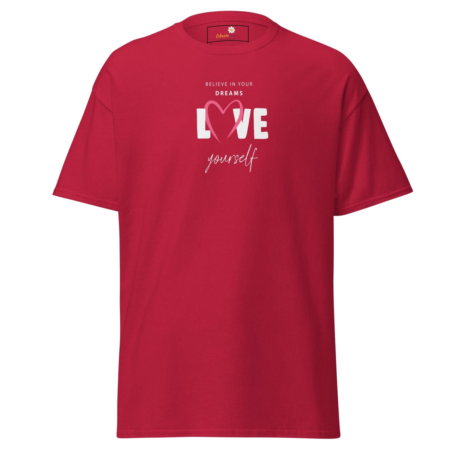 Unisex classic tee - MISC BELIEVE DREAMS LOVE - REGULAR - Cardinal / S