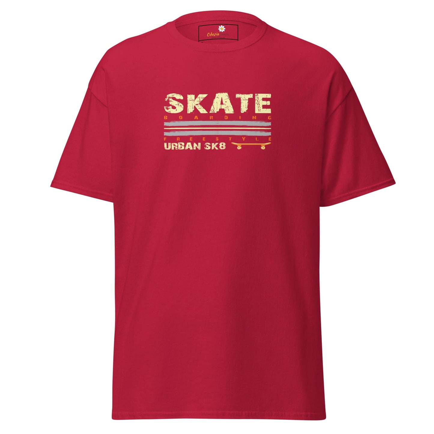 Unisex classic t-shirt - SPORT SKATEBOARDING - REGULAR - Cardinal / S