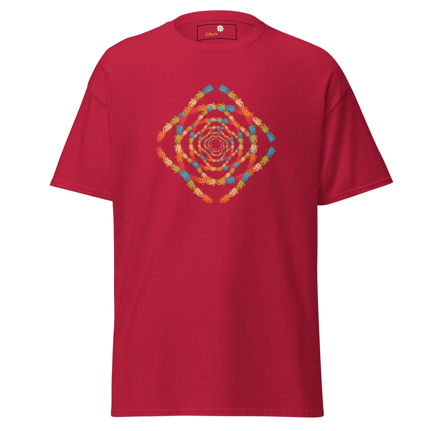 Unisex classic tee - ABSTRACT MISC SQUARE TUNNEL - REGULAR - Cardinal / S