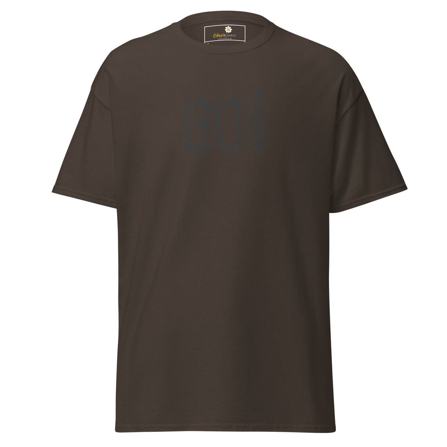 Unisex classic tee - GREEN GO VEGAN - REGULAR - Dark Chocolate / S