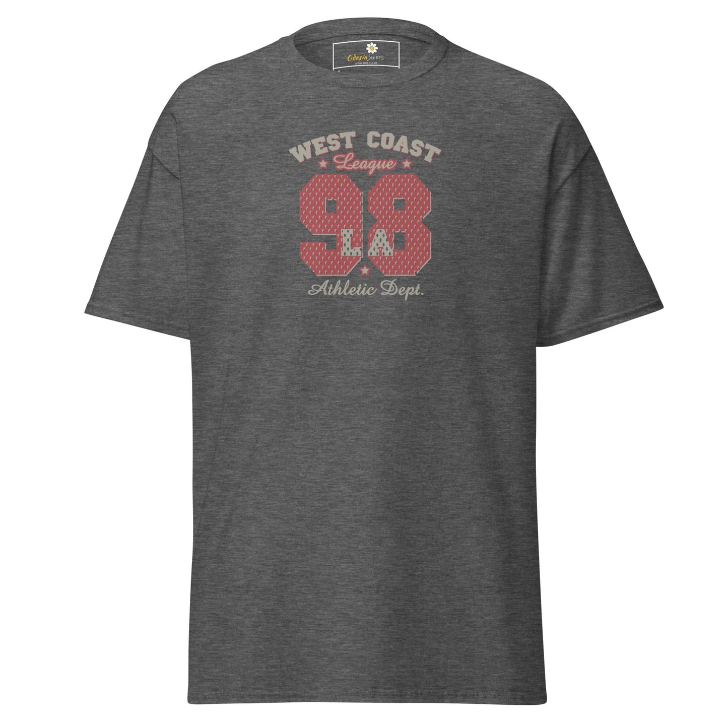 Unisex classic t-shirt - SPORT WEST COAST 98 - REGULAR - Dark Heather / S