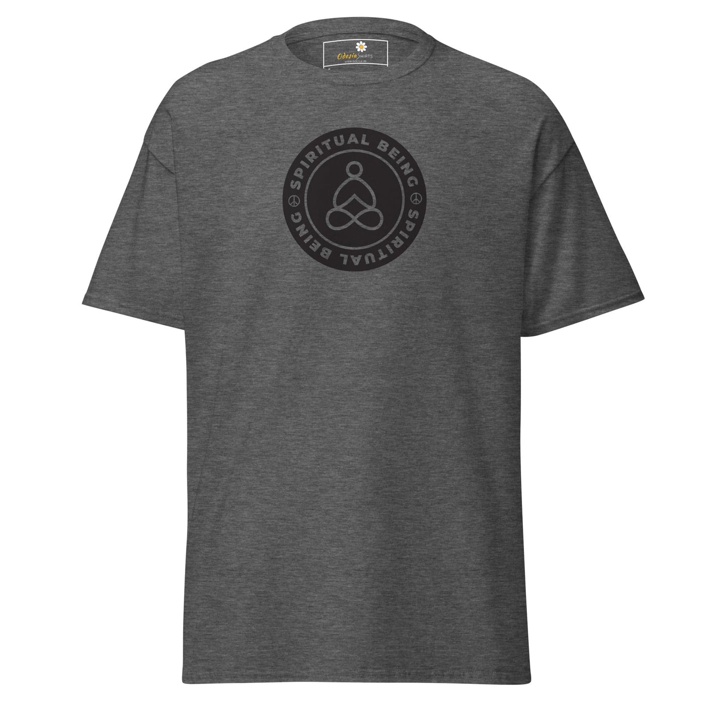 Unisex classic tee - SPIRITUAL BEING - REGULAR - Dark Heather / S