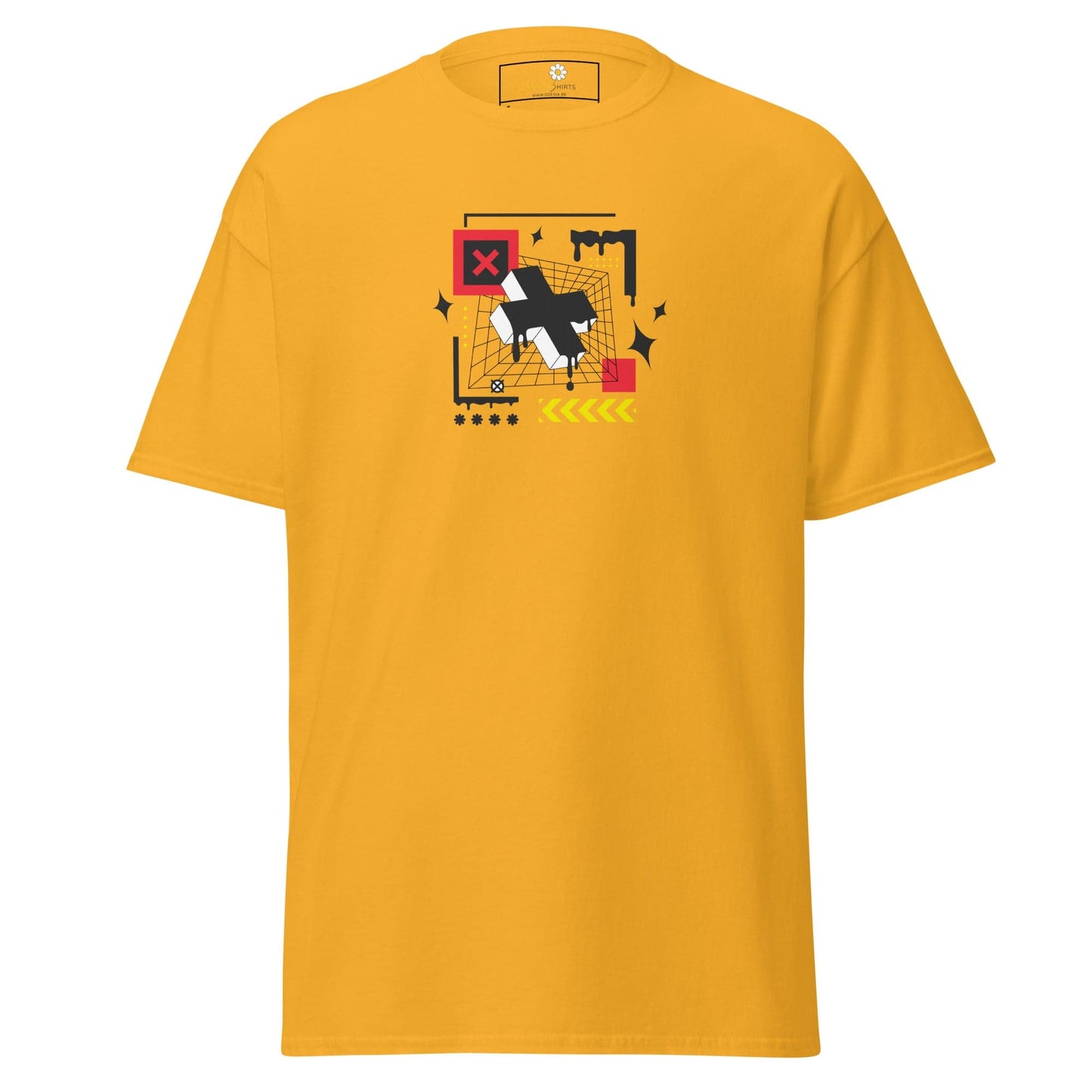 Unisex classic t-shirt - ABSTRACT FIGURES - REGULAR - Gold / S