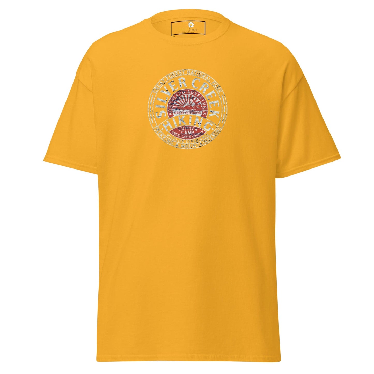 Unisex classic tee - ADVENTURE SILVER CREEK HIKING - REGULAR - Gold / S
