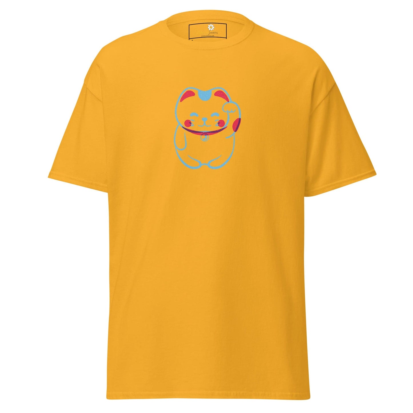 Unisex classic tee - ANIMALS SPIRITUAL LUCKY CAT 1 - REGULAR - Gold / S