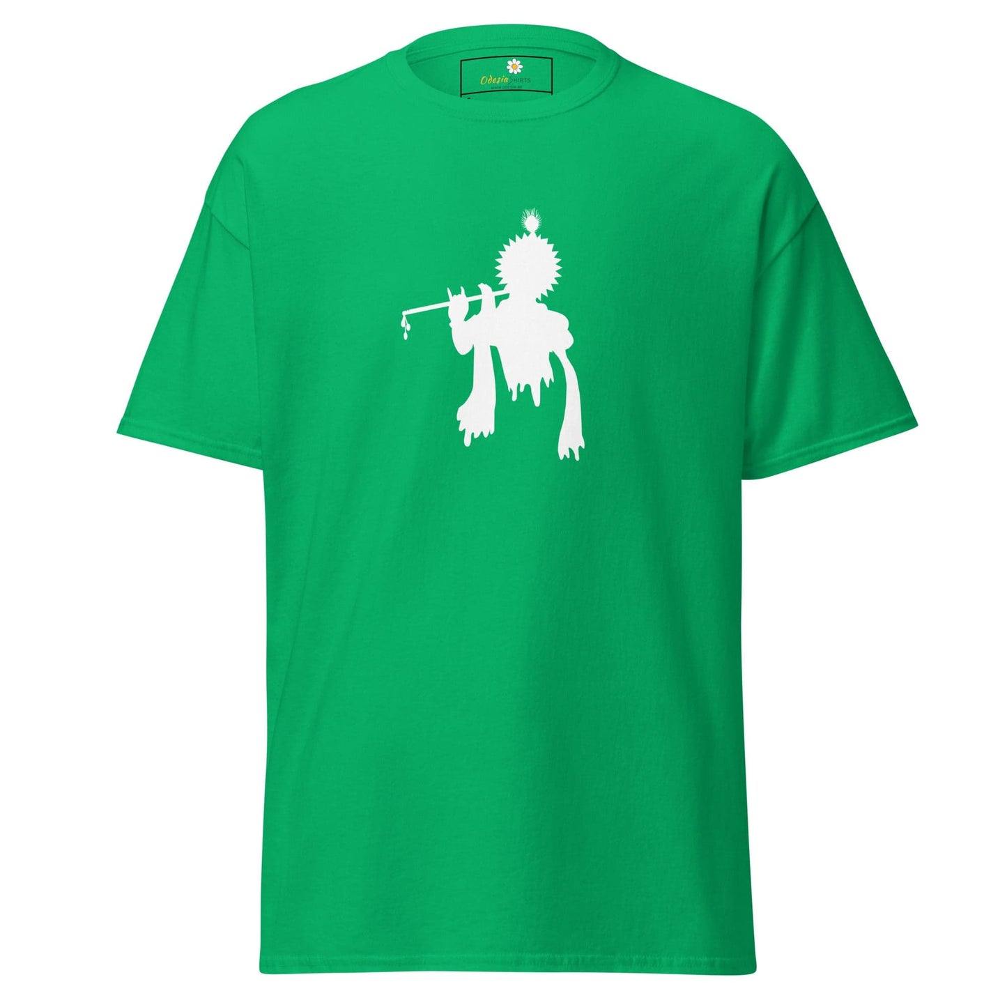 Unisex classic tee - SPIRITUAL KRISHNA’S FLUTE HEAD - REGULAR - Irish Green / S