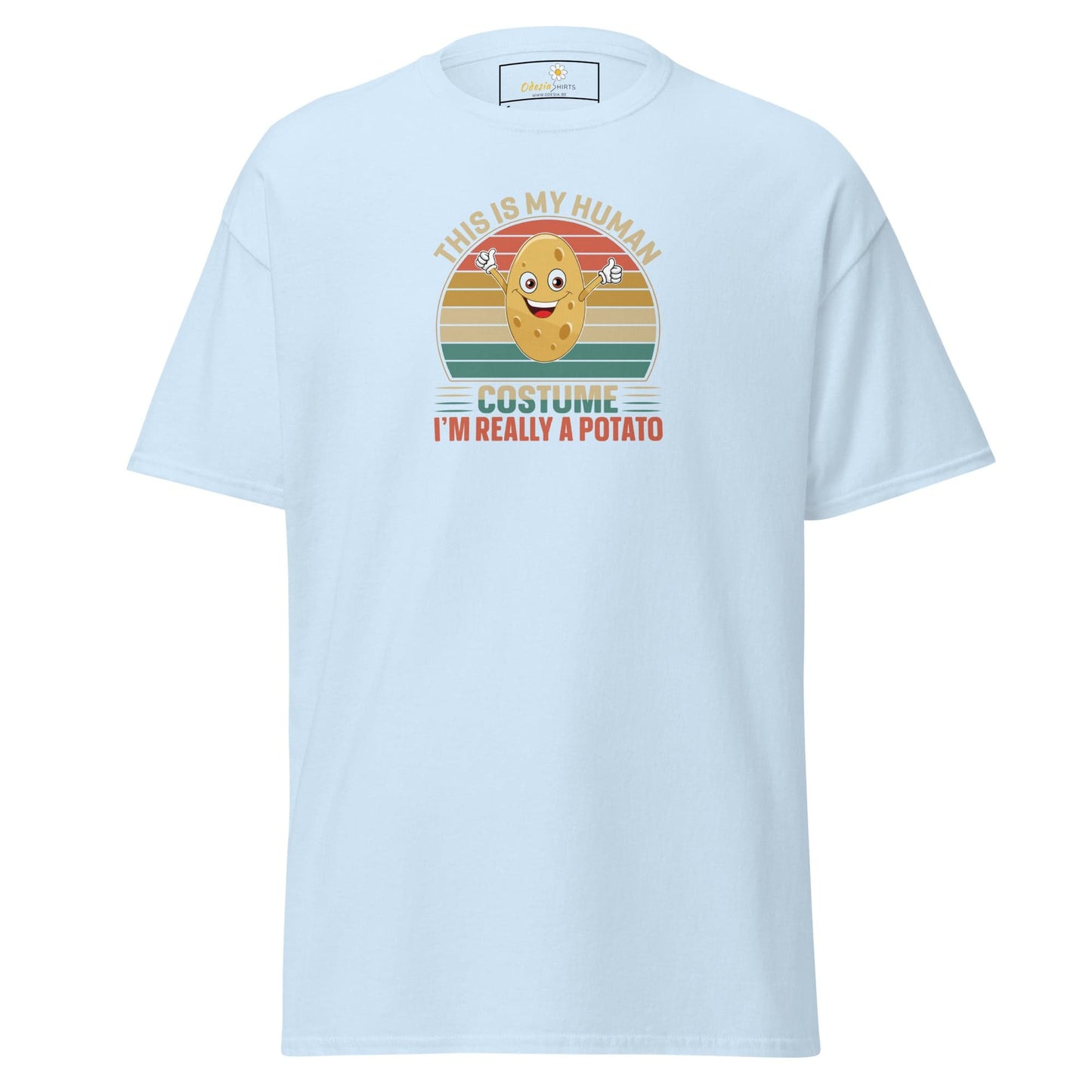 Unisex classic t-shirt - FUN POTATO HUMAN COSTUME - REGULAR - Light Blue / S