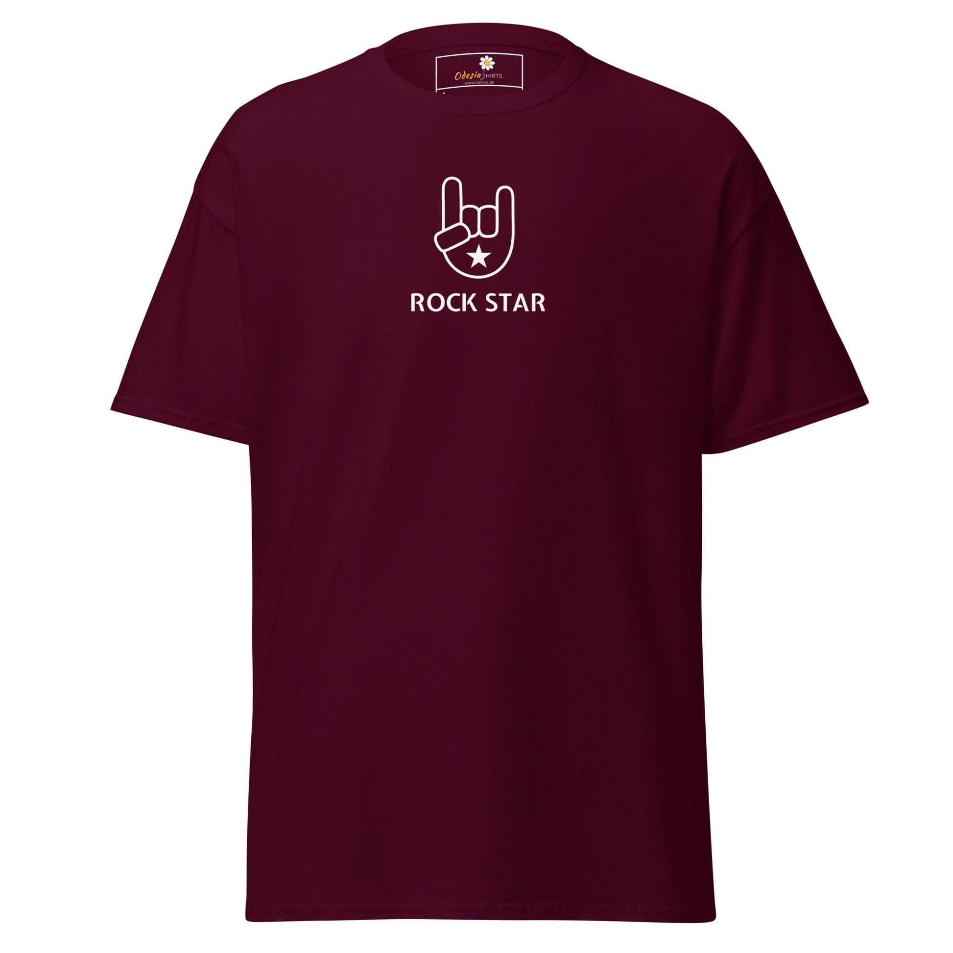 Unisex classic tee - MUSIC ROCK STAR - REGULAR - Maroon / S