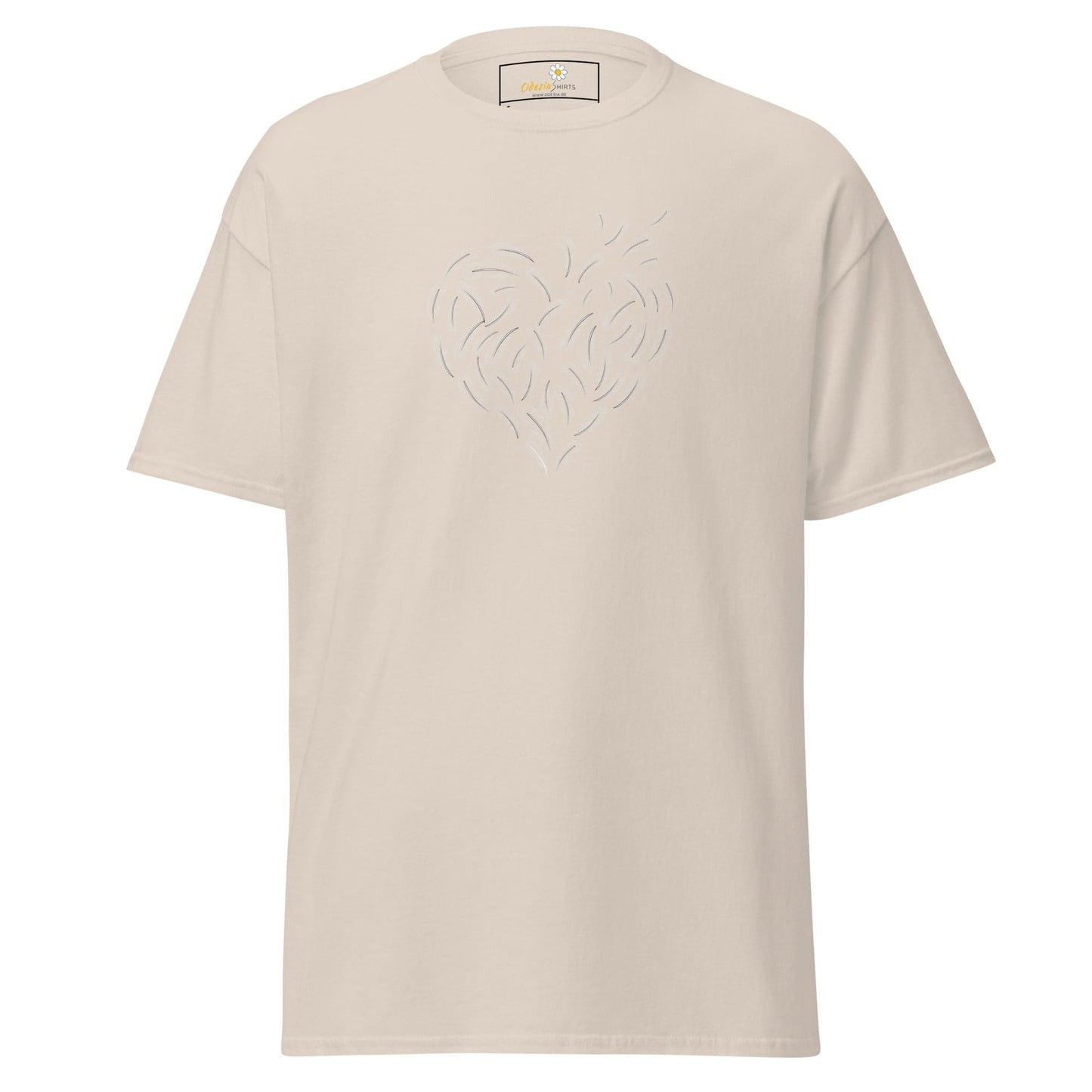 Unisex classic tee - POSITIVE FEATHER HEART - REGULAR - Natural / S