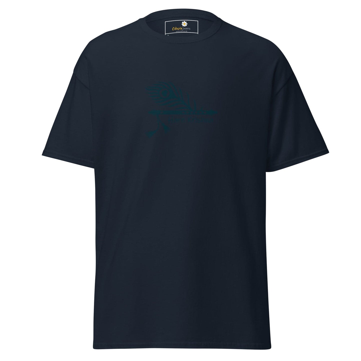 Unisex classic tee - SPIRITUAL KRISHNA’S FLUTE - REGULAR - Navy / S