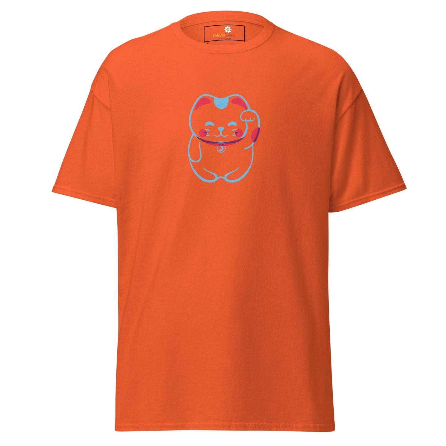 Unisex classic tee - ANIMALS SPIRITUAL LUCKY CAT 1 - REGULAR - Orange / S