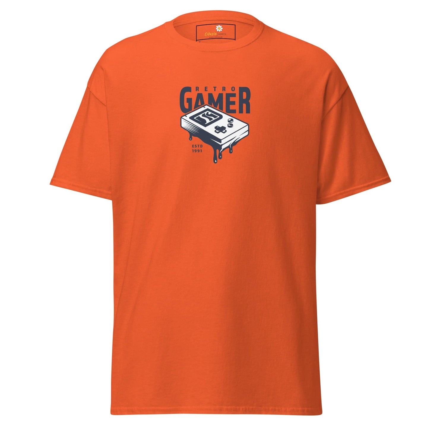 Unisex classic tee - IT RETRO GAMER - REGULAR - Orange / S