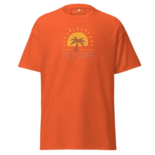 Unisex classic tee - SUMMER VACATION - REGULAR - Orange / S