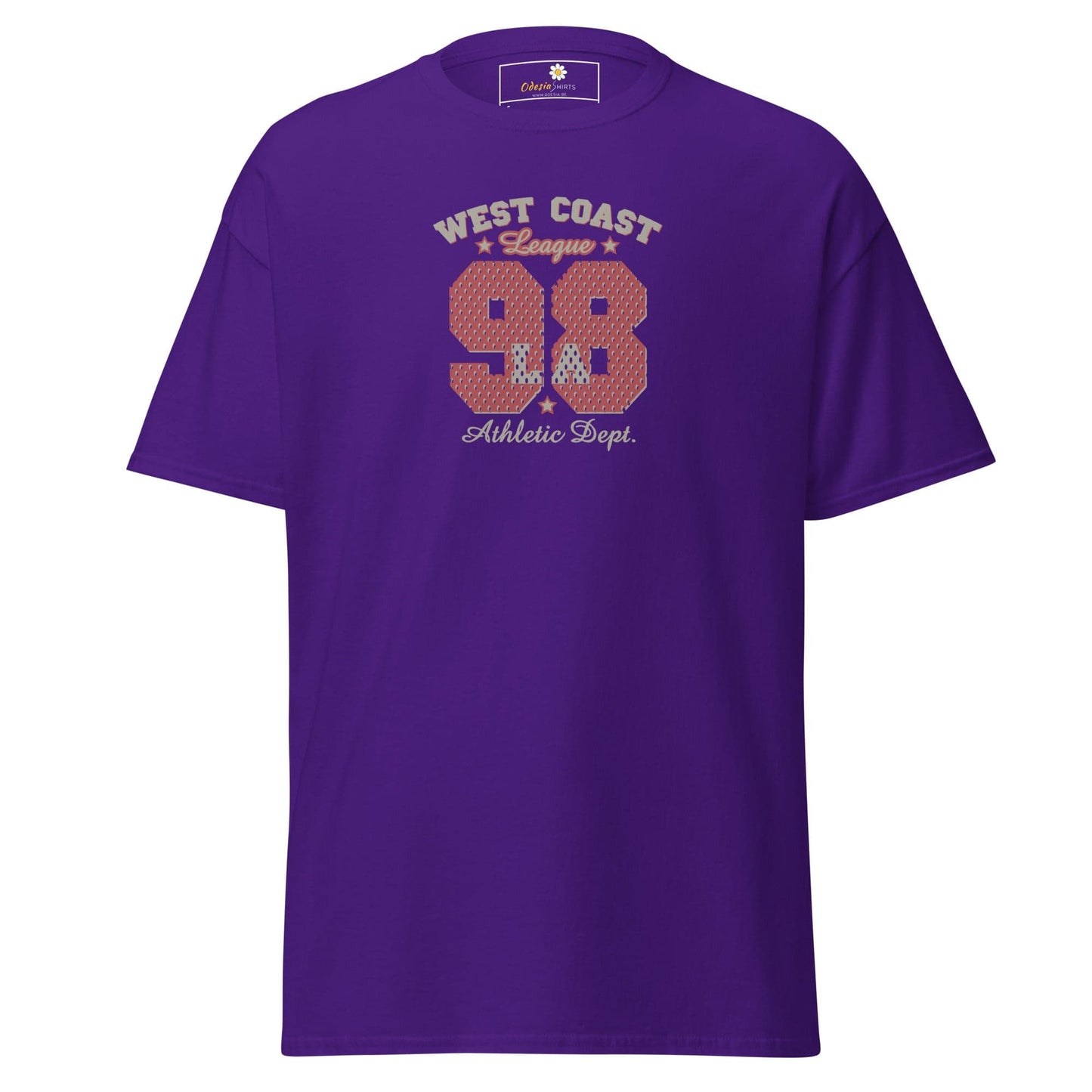 Unisex classic t-shirt - SPORT WEST COAST 98 - REGULAR - Purple / S