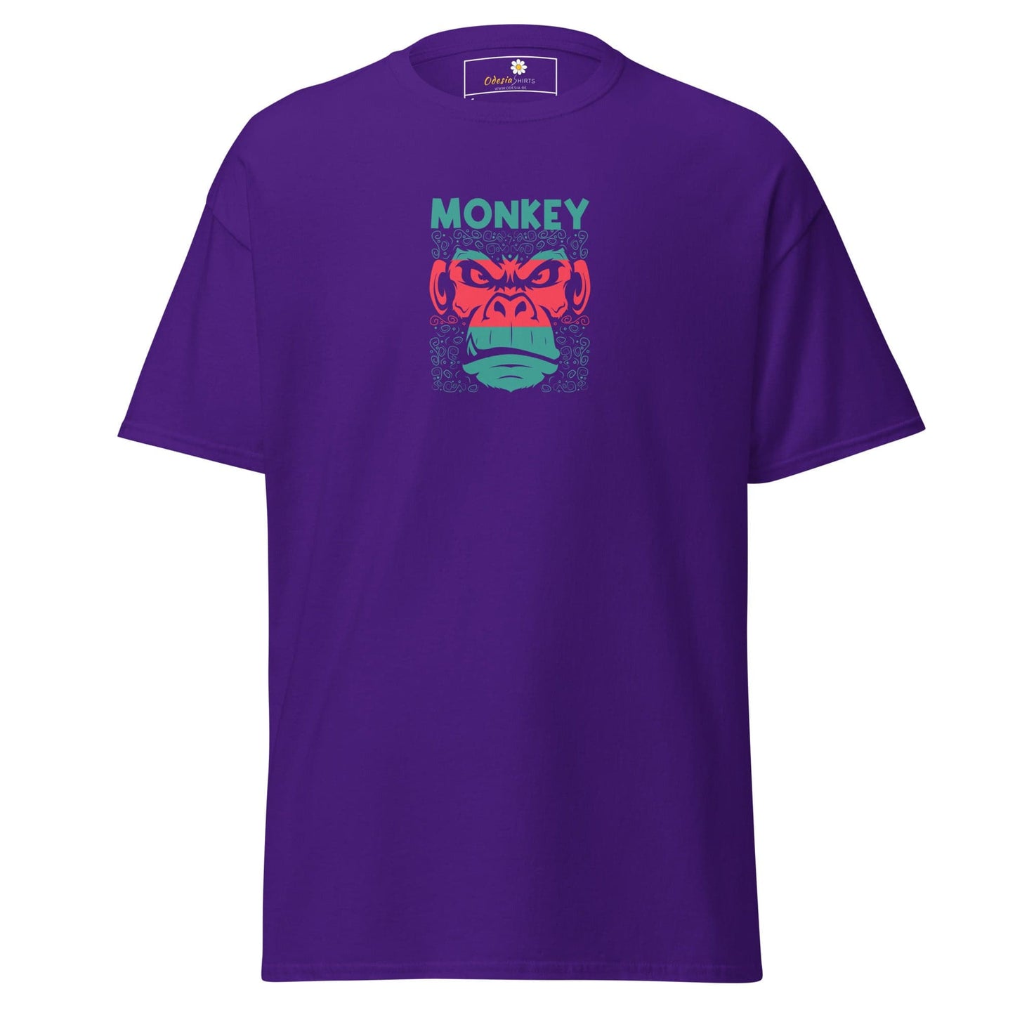 Unisex classic tee - WILD LIFE MONKEY - REGULAR - Purple / S