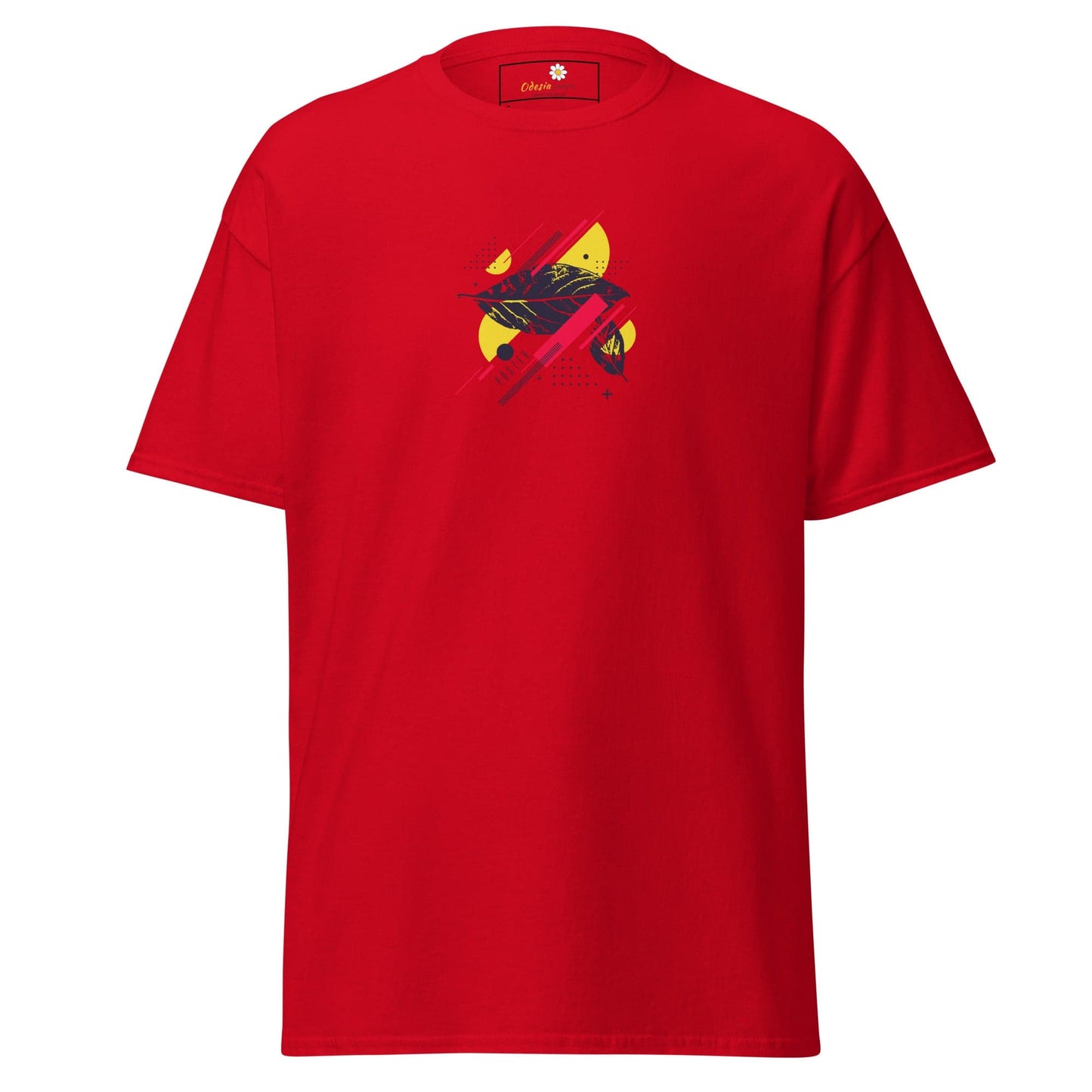 Unisex classic t-shirt - ABSTRACT SHAPES - REGULAR - Red / S