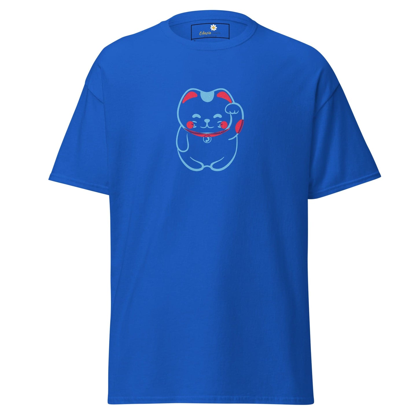 Unisex classic tee - ANIMALS SPIRITUAL LUCKY CAT 1 - REGULAR - Royal / S