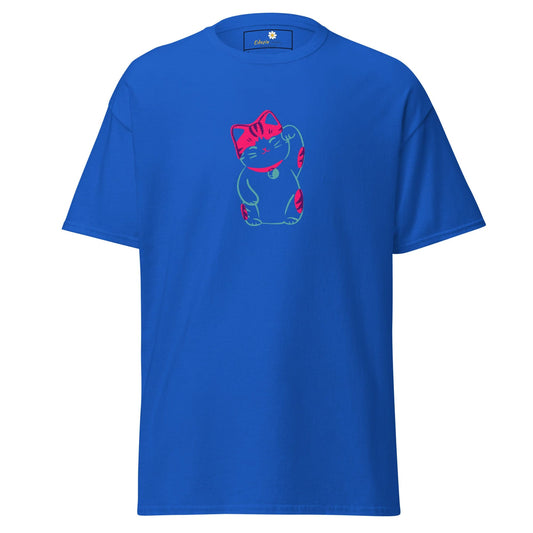 Unisex classic tee - ANIMALS SPIRITUAL LUCKY CAT 2 - REGULAR - Royal / S