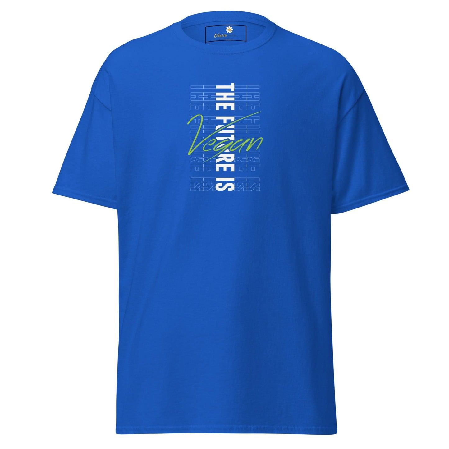 Unisex classic tee - GREEN THE FUTURE IS VEGAN - REGULAR - Royal / S