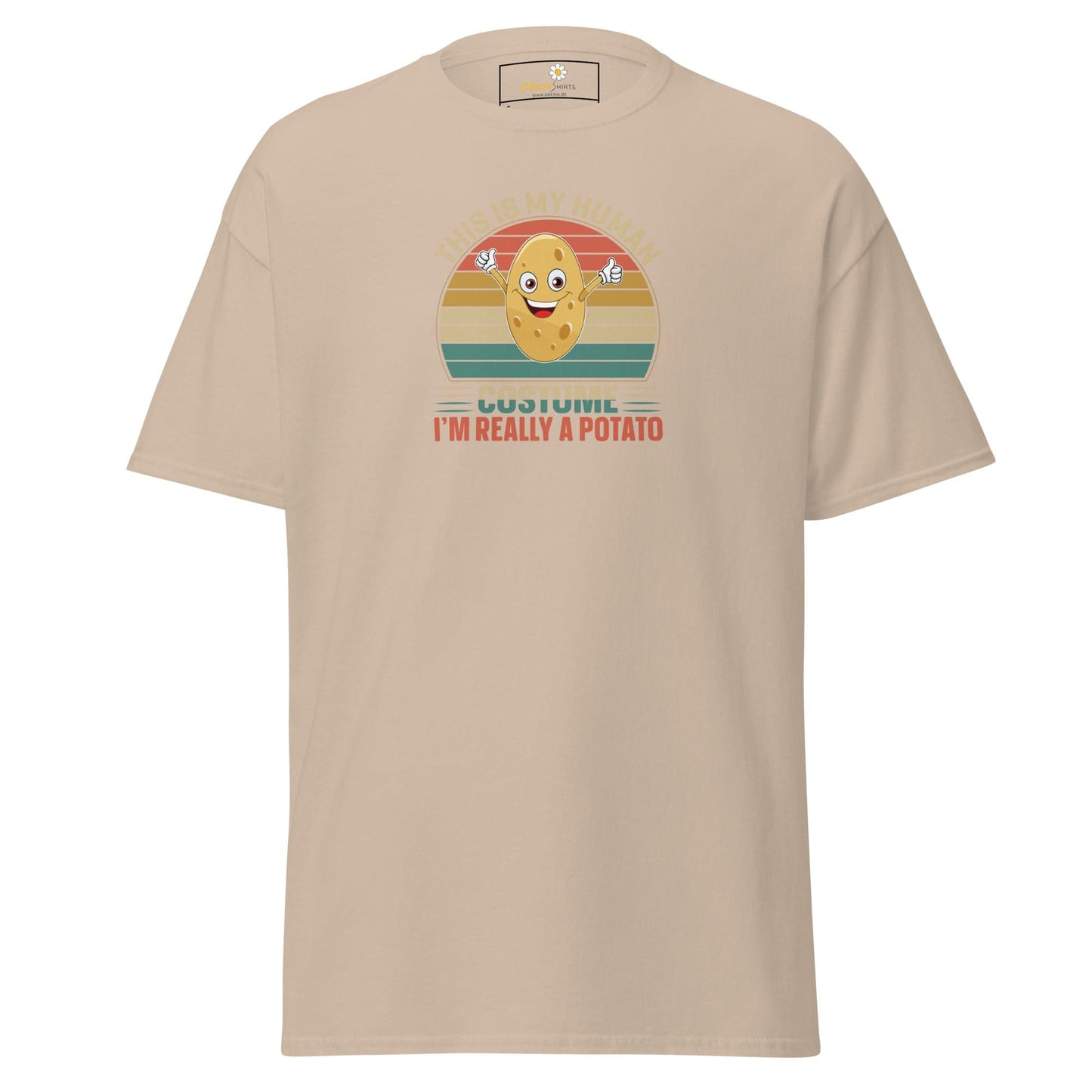 Unisex classic t-shirt - FUN POTATO HUMAN COSTUME - REGULAR - Sand / S