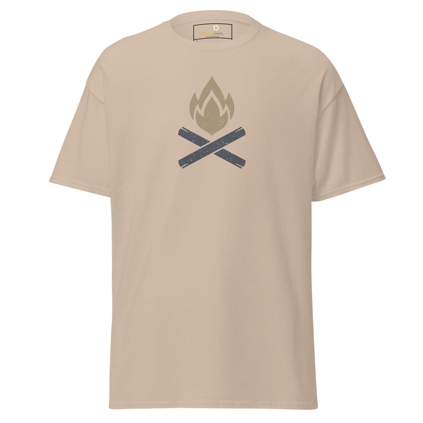 Unisex classic tee - ADVENTURE CAMP FIRE - REGULAR - Sand / S
