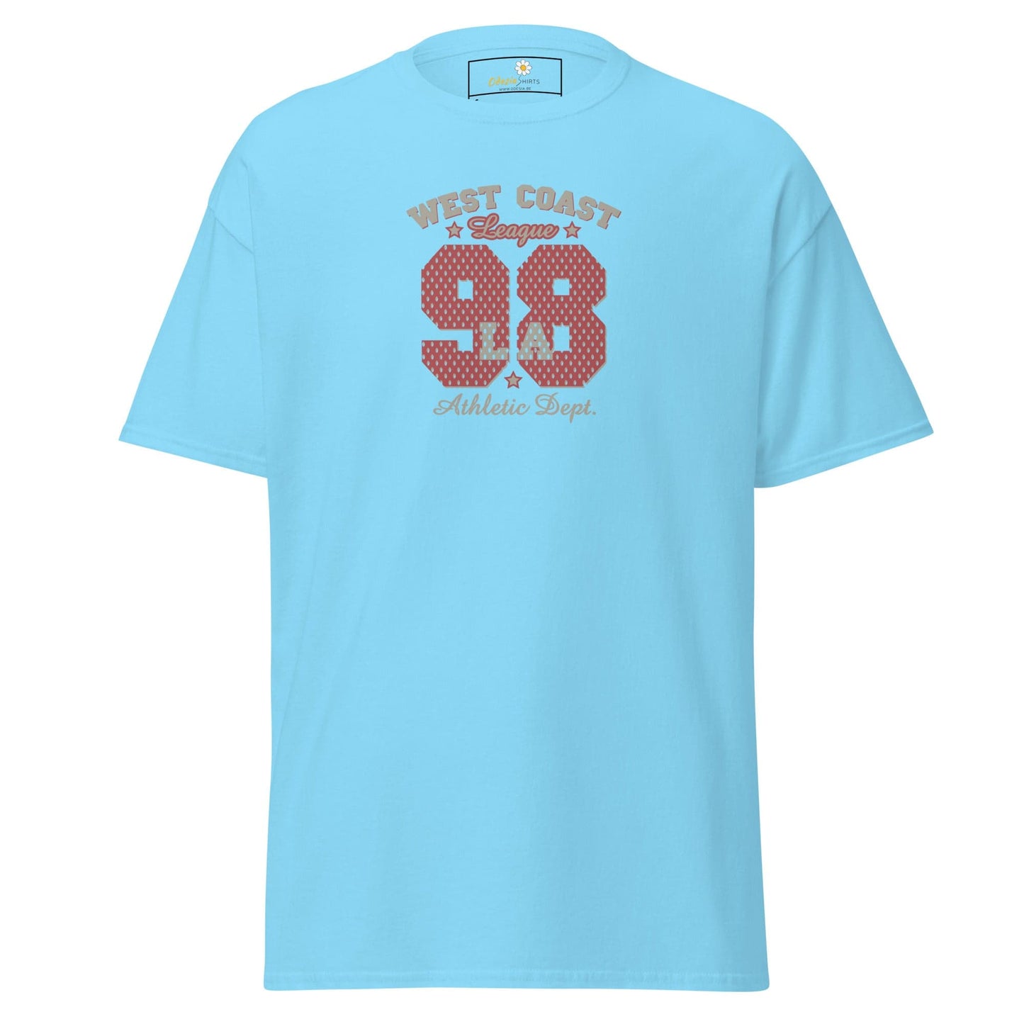 Unisex classic t-shirt - SPORT WEST COAST 98 - REGULAR - Sky / S