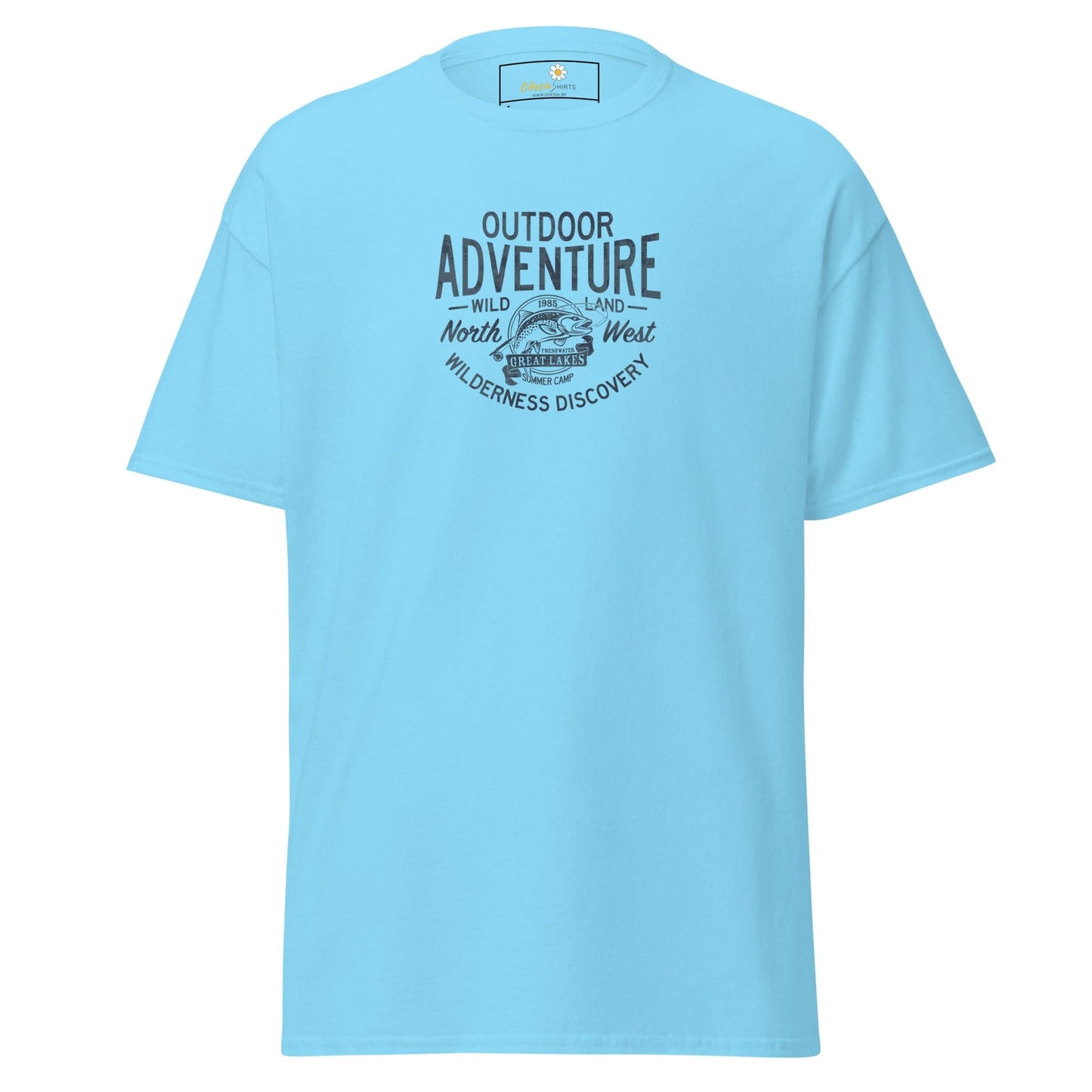 Unisex classic t-shirt - SPORT OUTDOOR ADVENTURE - REGULAR - Sky / S