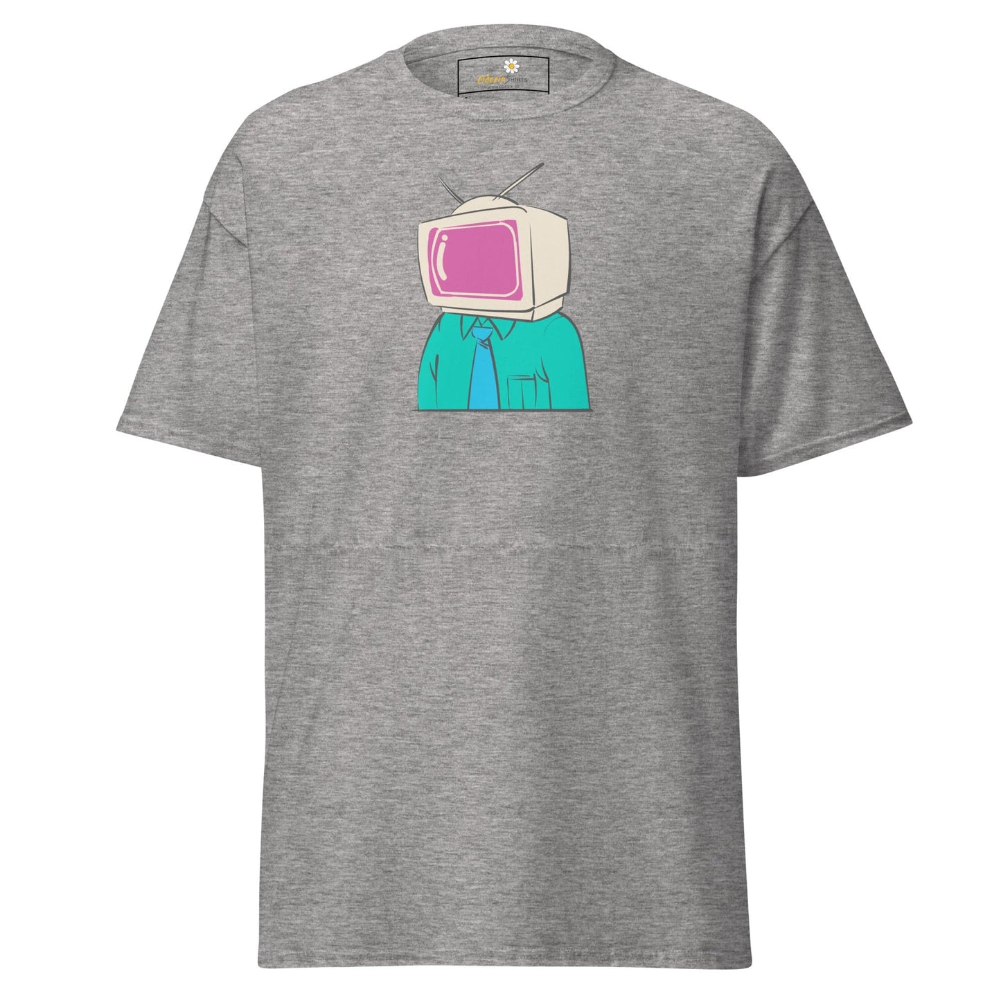 Unisex classic t-shirt - FANTASY TELEVISION HEAD - REGULAR - Sport Grey / S