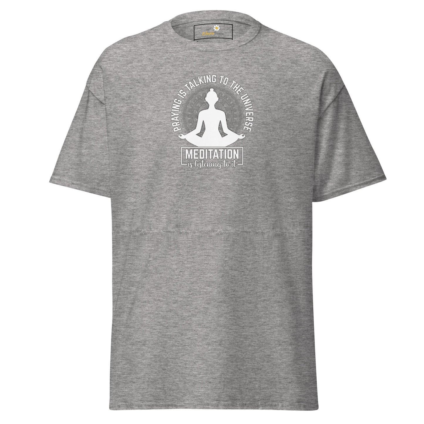 Unisex classic tee - SPIRITUAL MEDITATION IS LISTENING - REGULAR - Sport Grey / S