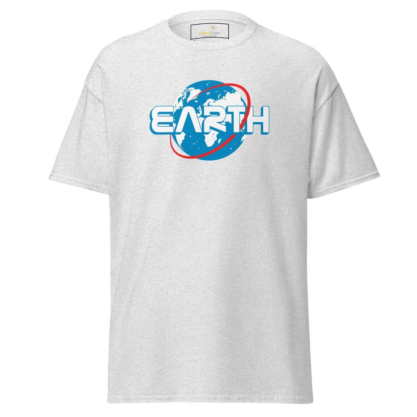 Unisex classic t-shirt - SPACE ASTRONAUT EARTH - REGULAR - Ash / S