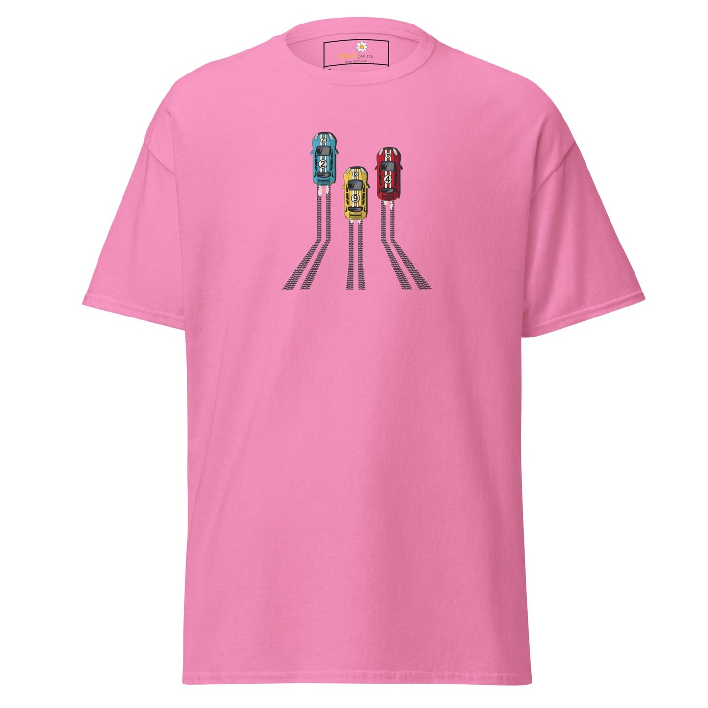 Unisex classic t-shirt - SPORT RACING CARS - REGULAR - Azalea / S