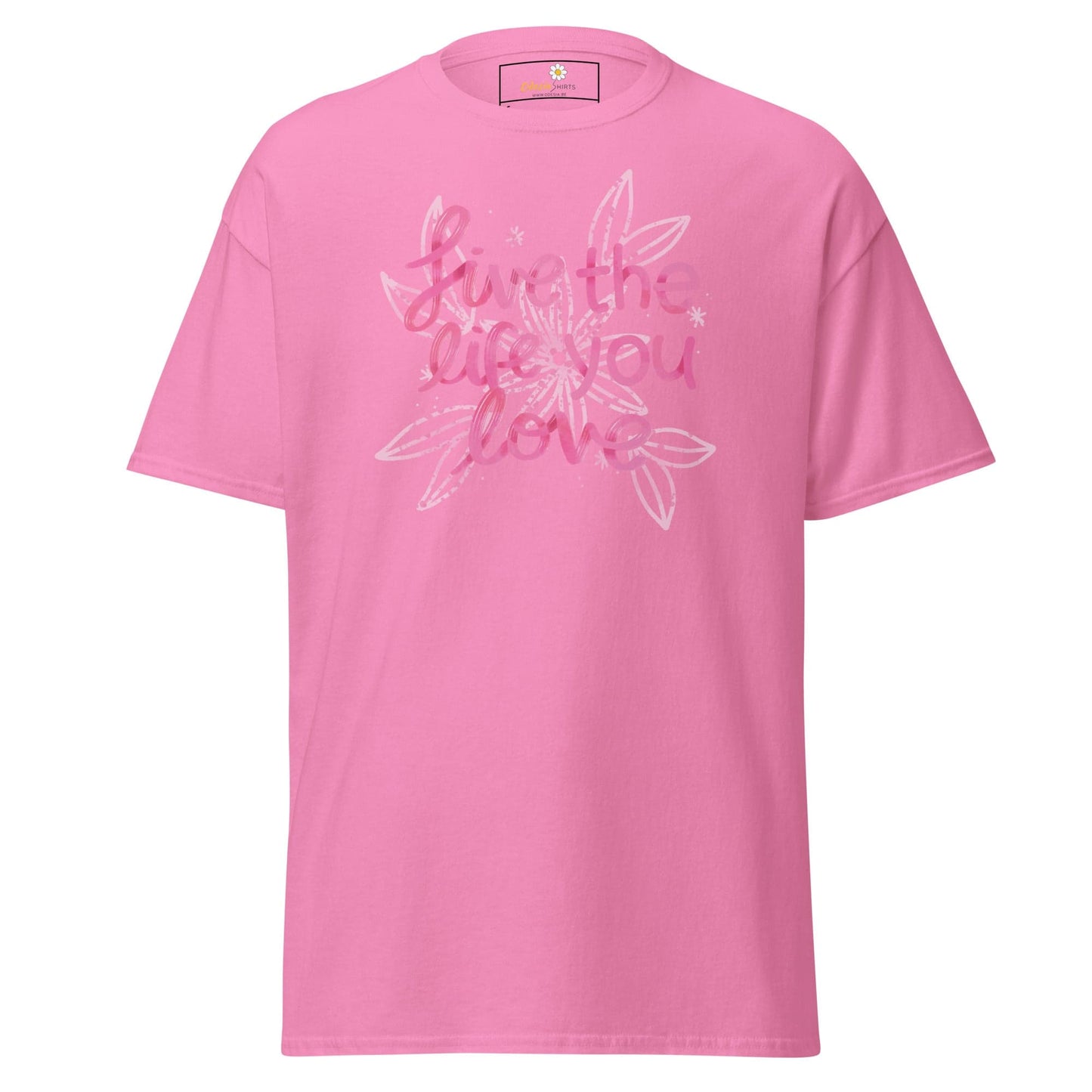 Unisex classic t-shirt - POSITIVE LIFE YOUR LIFE - REGULAR - Azalea / S