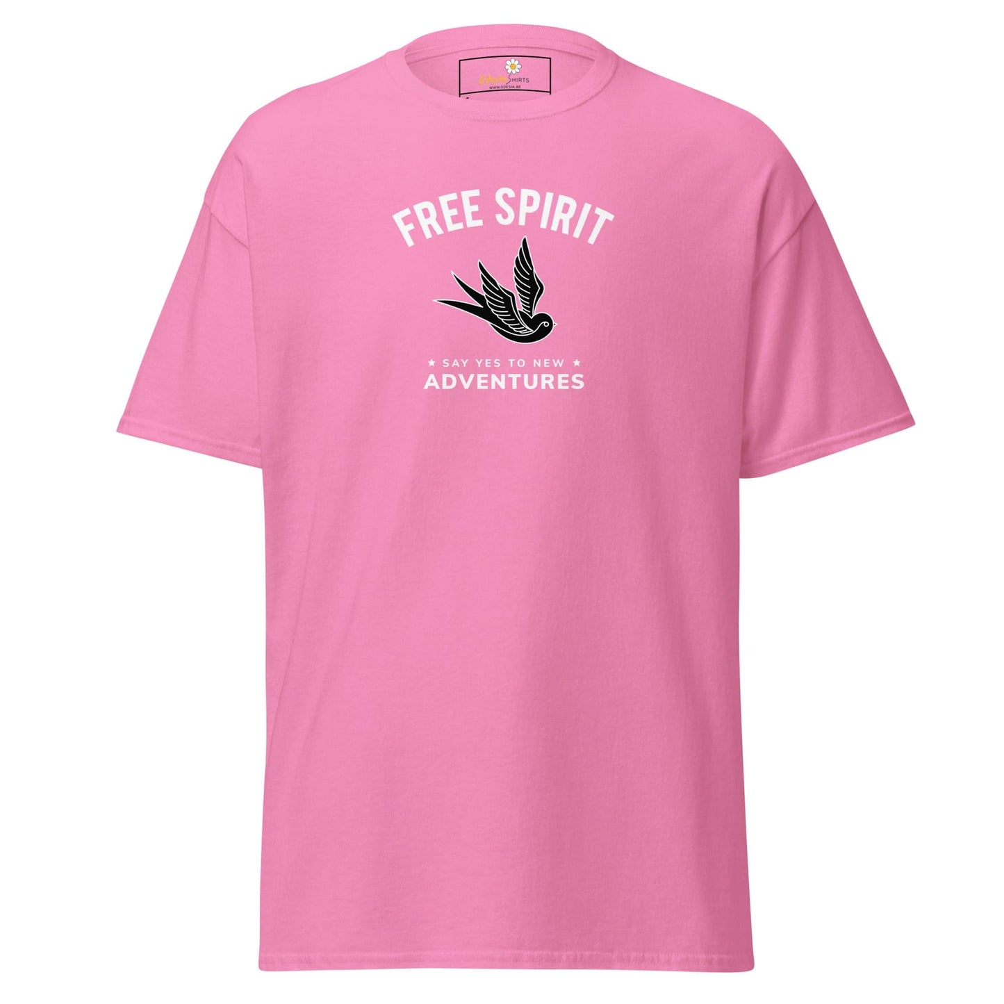 Unisex classic t-shirt - SPIRITUAL FREE SPIRIT SAY YES - REGULAR - Azalea / S