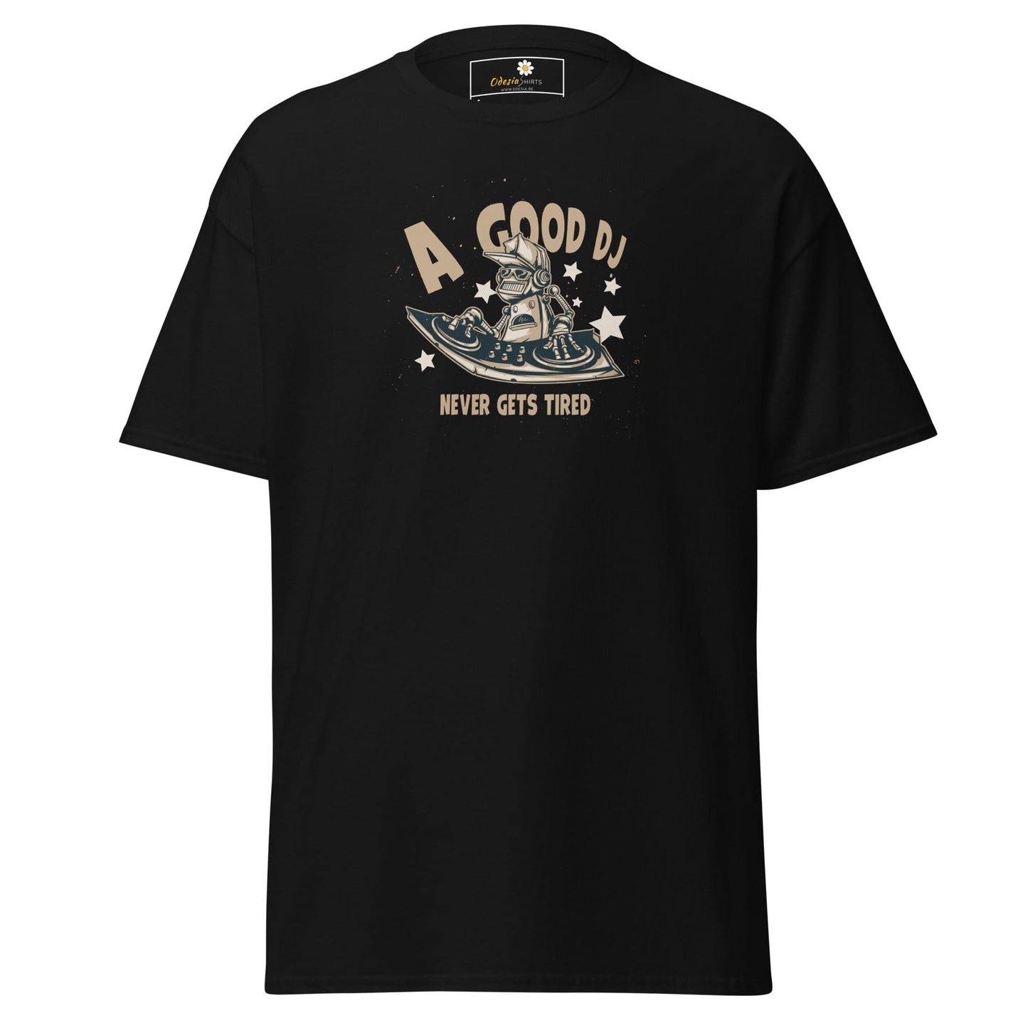 Unisex classic t-shirt - A GOOD DJ NEVER TIRED - REGULAR - Black / S