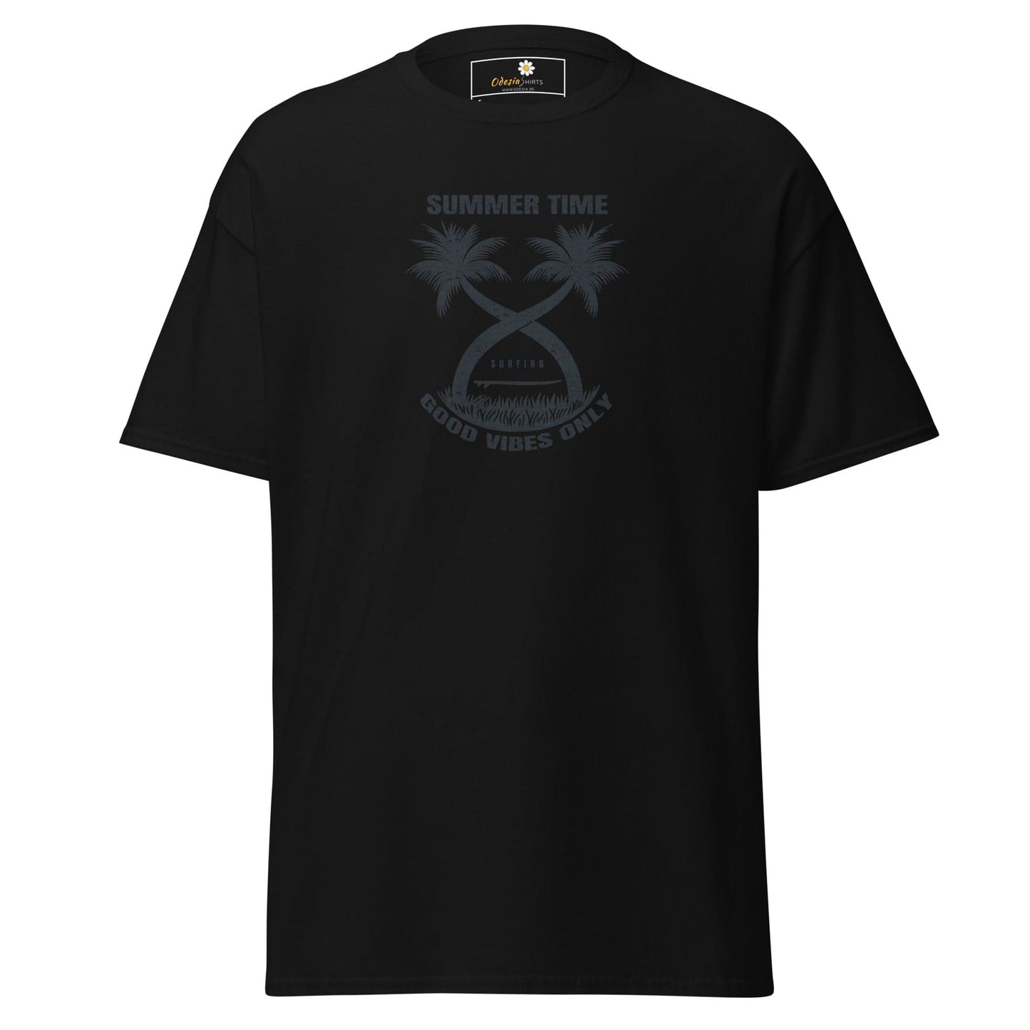 Unisex classic t-shirt - SUMMER PARADISE TREES - REGULAR - Black / S