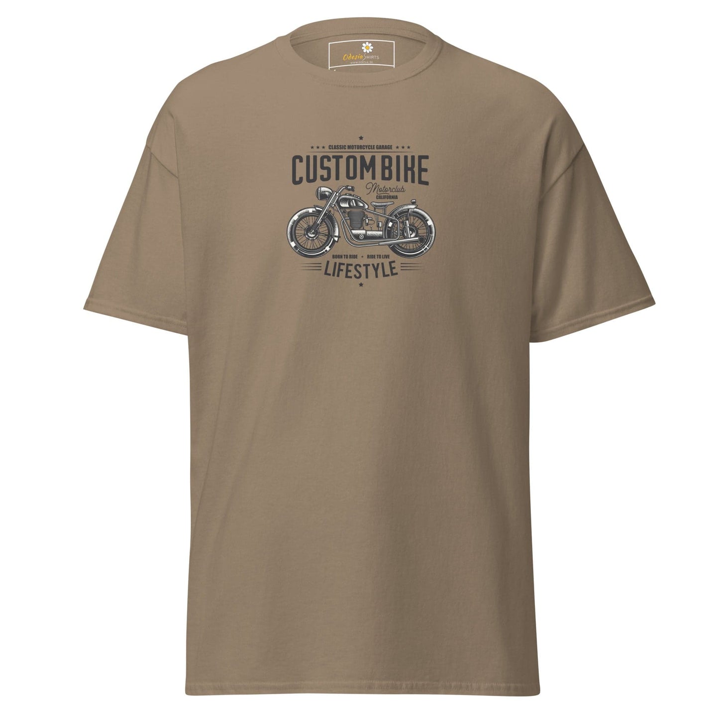 Unisex classic t-shirt - MOTOR MOTORBIKE CYCLE - REGULAR - Brown Savana / S