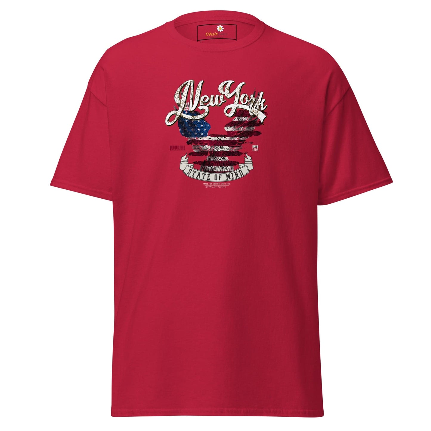 Unisex classic t-shirt - COUNTRY NEW YORK STATE OF MIND - REGULAR - Cardinal / S