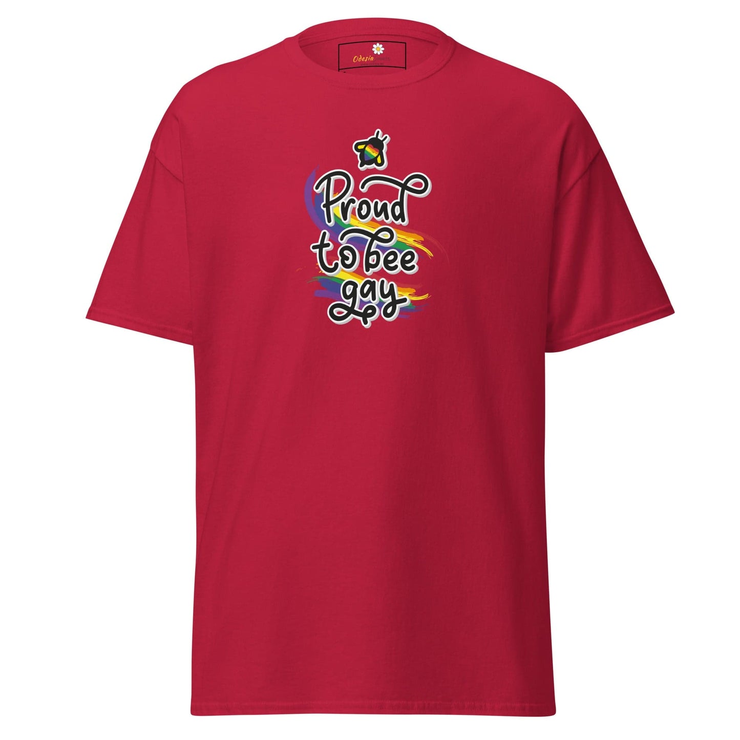 Unisex classic t-shirt - LGBTQ PROUD BEE GAY - REGULAR - Cardinal / S