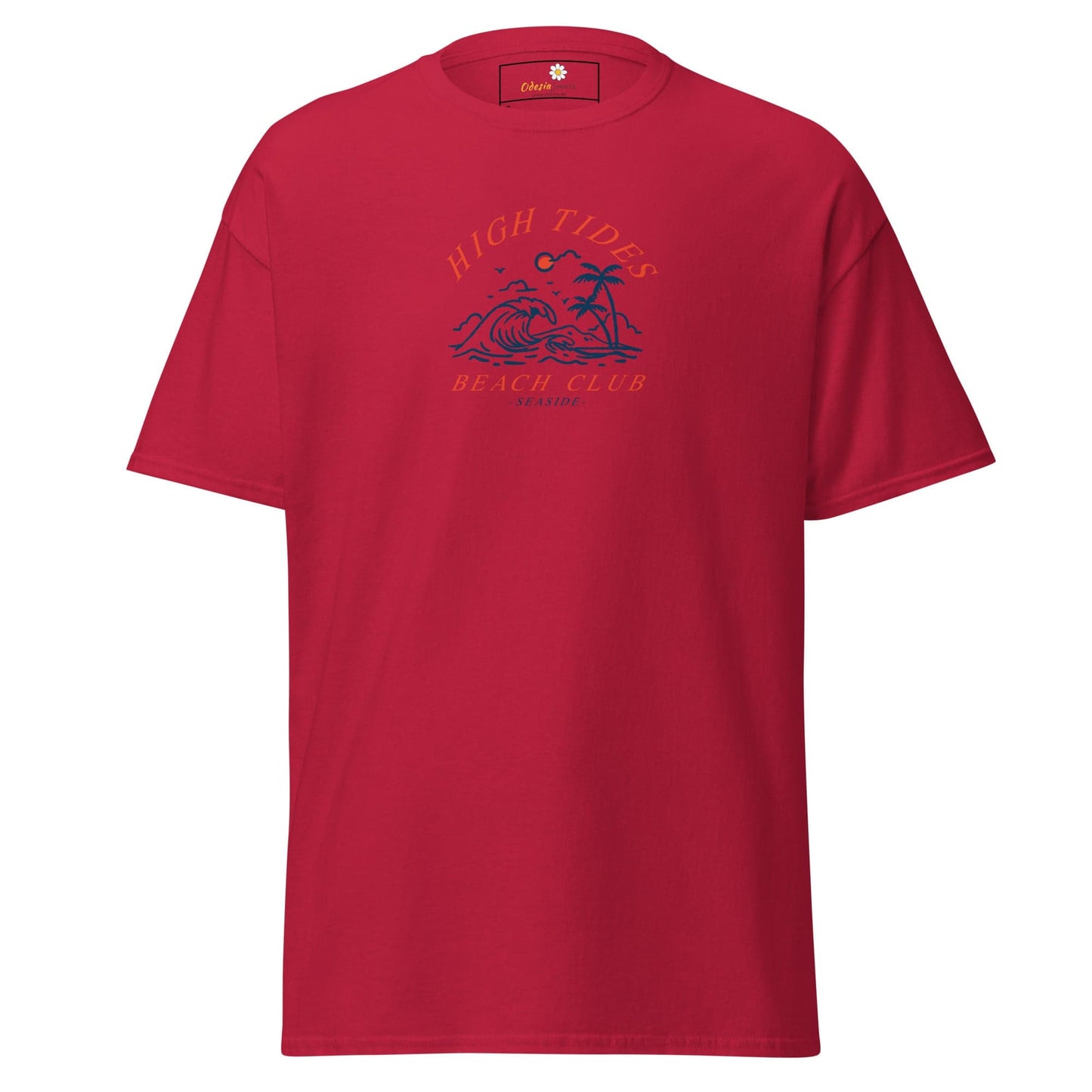 Unisex classic t-shirt - SUMMER HIGH TIDES BEACH CLUB - REGULAR - Cardinal / S